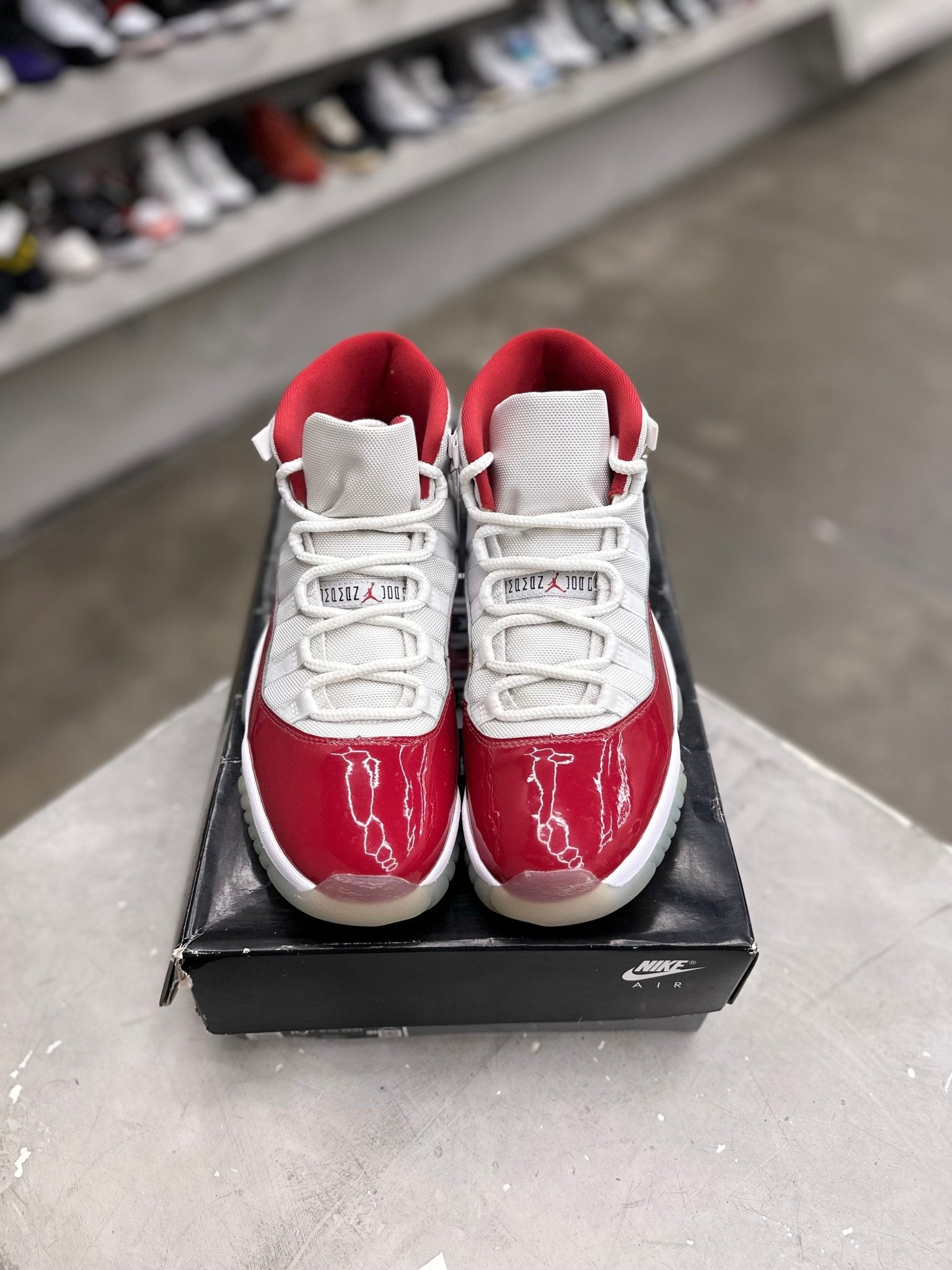 Jordan 11 Retro Cherry Sz 10.5 (PREOWNED) - Restock AveJordan 11 Retro Cherry Sz 10.5 (PREOWNED)Restock AveRestock Ave10.5Restock Ave
