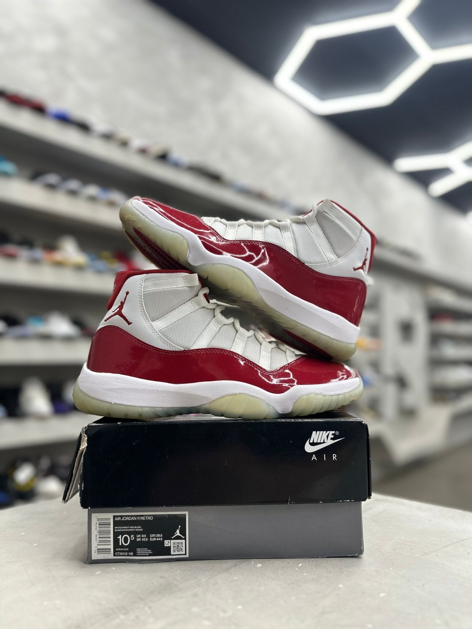 Jordan 11 Retro Cherry Sz 10.5 (PREOWNED) - Restock AveJordan 11 Retro Cherry Sz 10.5 (PREOWNED)Restock AveRestock Ave10.5Restock Ave