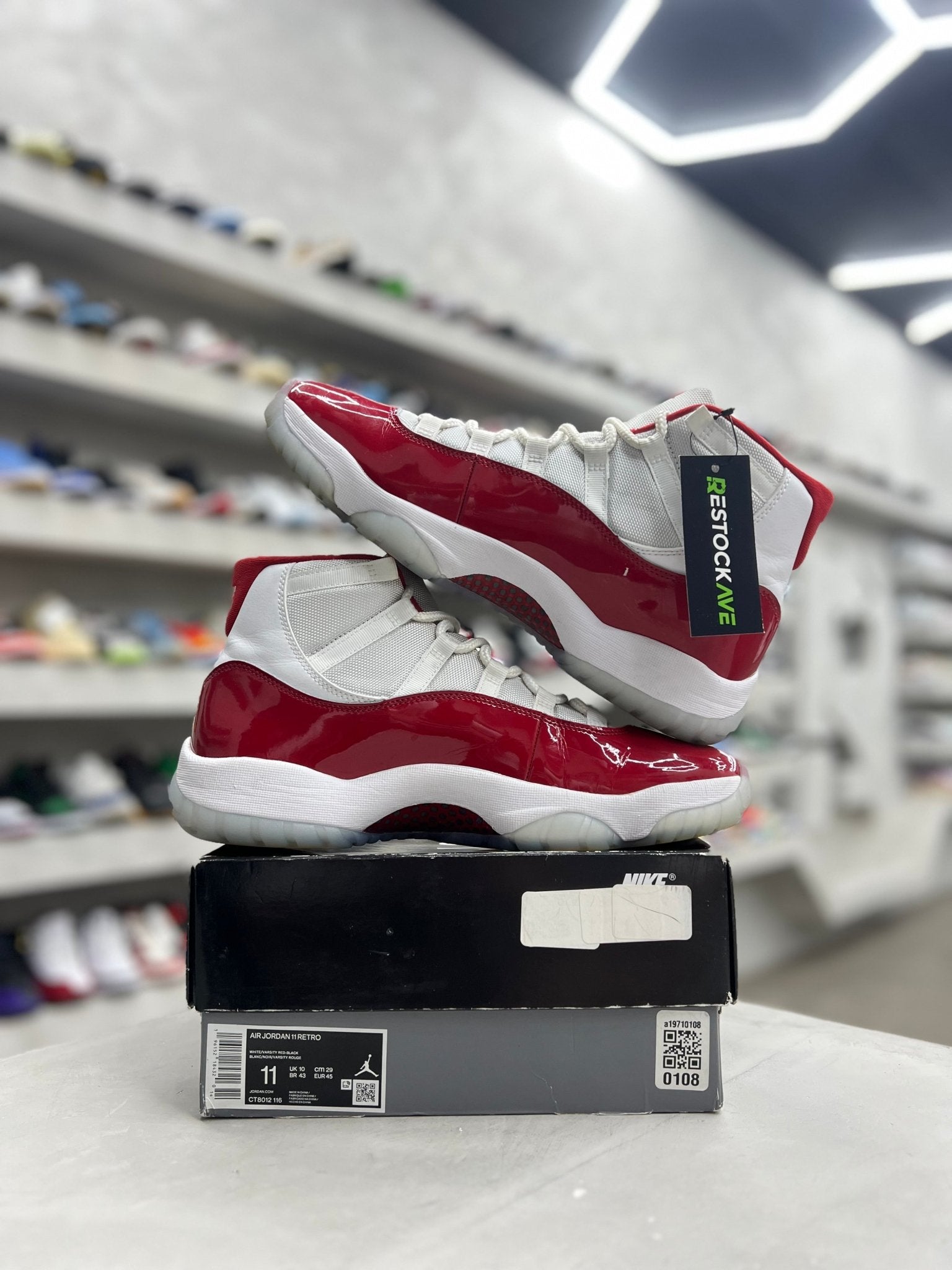 Jordan 11 Retro Cherry Sz 11 (PREOWNED) - Restock AveJordan 11 Retro Cherry Sz 11 (PREOWNED)Restock AveRestock Ave11Restock Ave