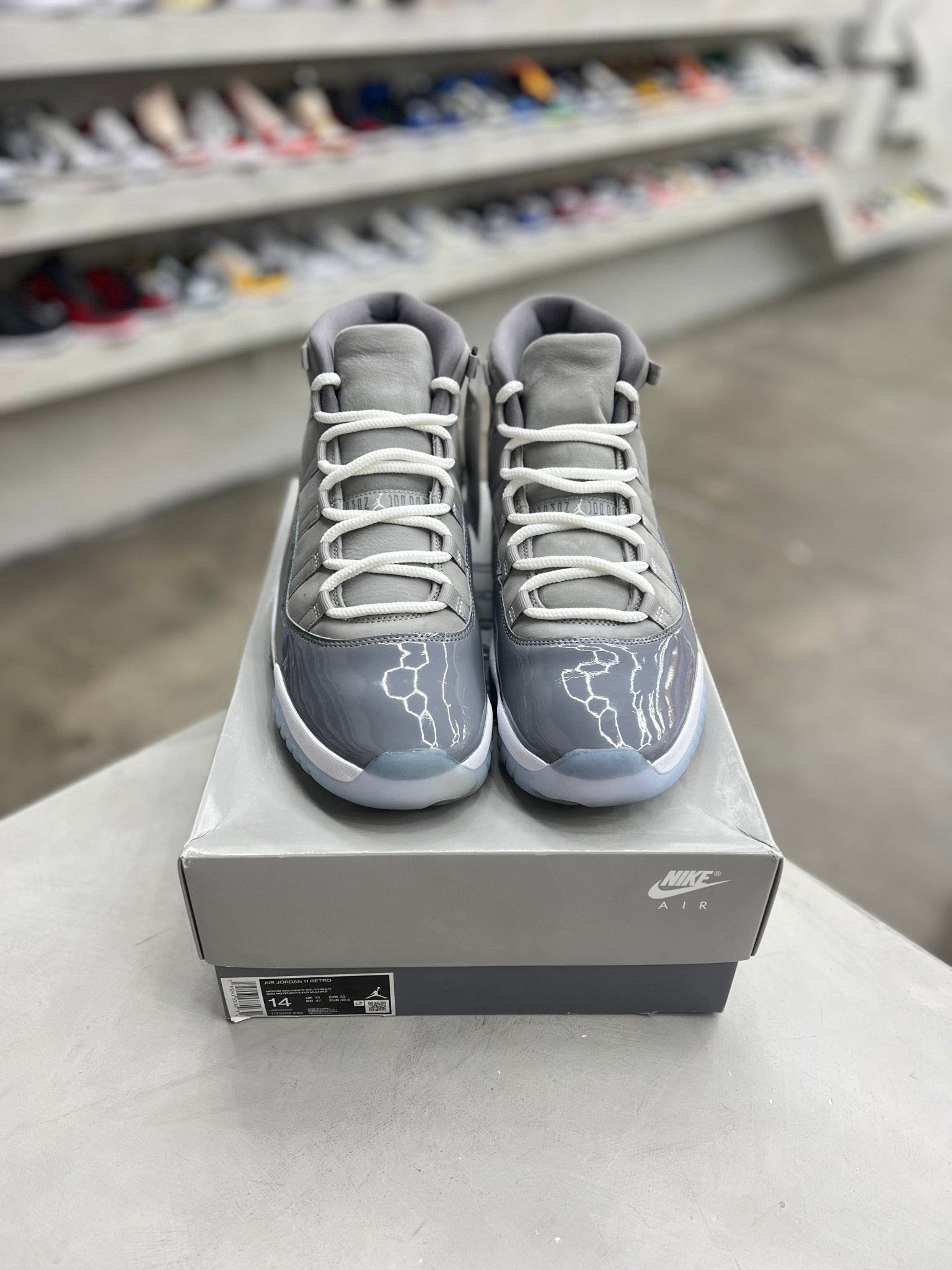 Jordan 11 Retro Cool Grey Sz 14 (PREOWNED) - Restock AveJordan 11 Retro Cool Grey Sz 14 (PREOWNED)Restock AveRestock Ave1430882419Restock Ave