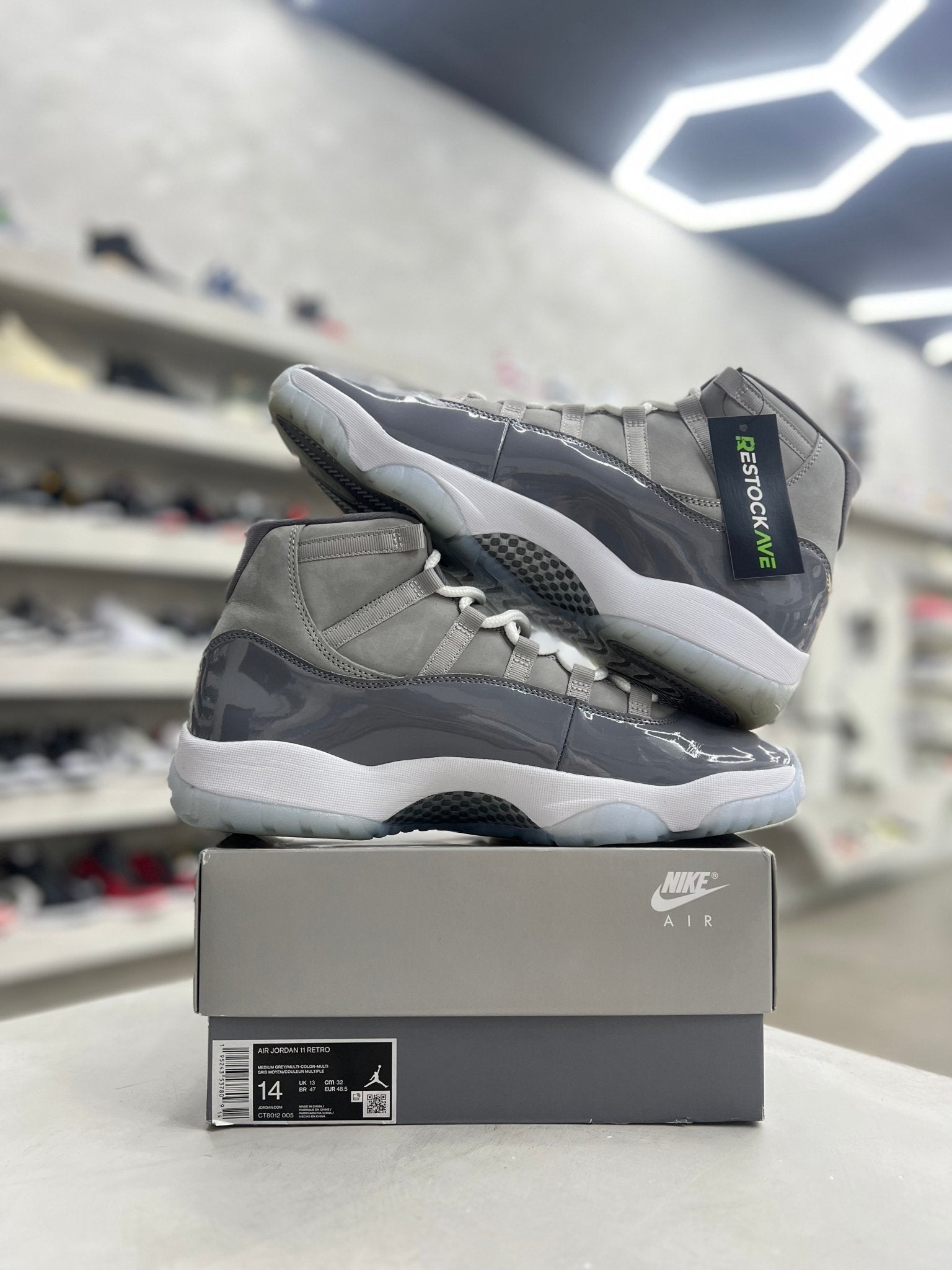 Jordan 11 Retro Cool Grey Sz 14 (PREOWNED) - Restock AveJordan 11 Retro Cool Grey Sz 14 (PREOWNED)Restock AveRestock Ave1430882419Restock Ave