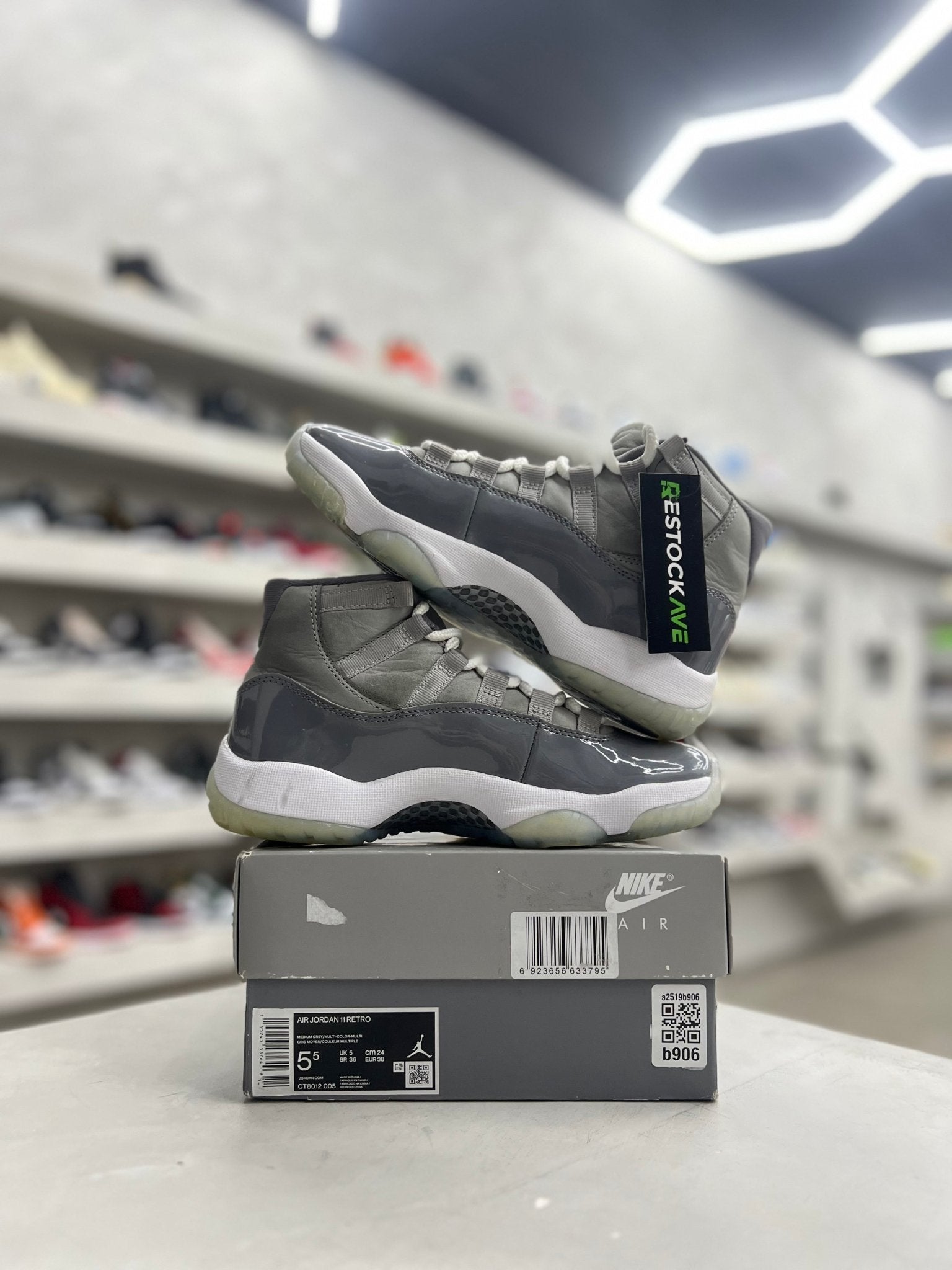 Jordan 11 Retro Cool Grey Sz 5.5 (PREOWNED) - Restock AveJordan 11 Retro Cool Grey Sz 5.5 (PREOWNED)Restock AveRestock Ave5.5YRestock Ave