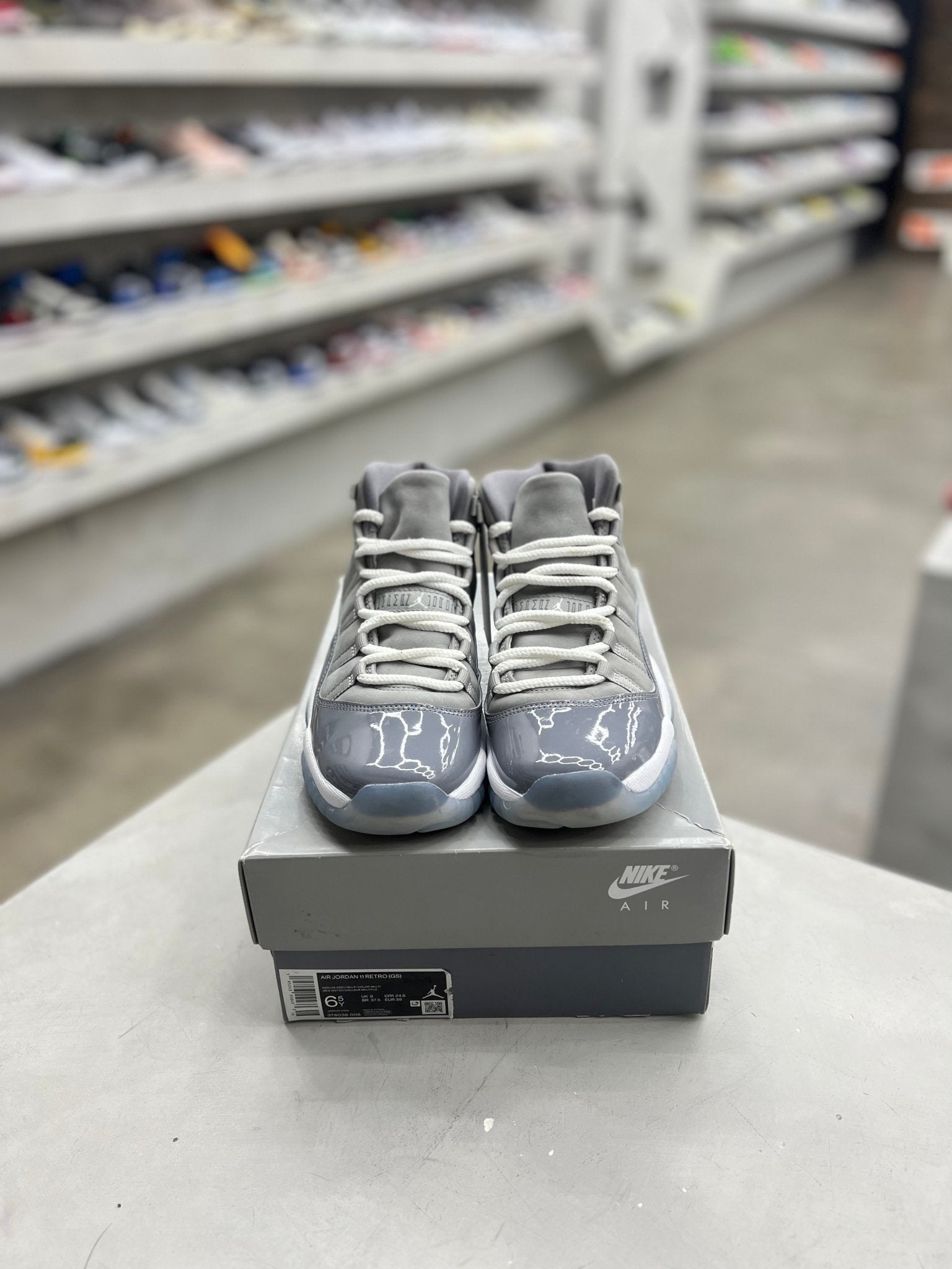 Jordan 11 Retro Cool Grey Sz 6.5 (PREOWNED) - Restock AveJordan 11 Retro Cool Grey Sz 6.5 (PREOWNED)Restock AveRestock Ave6.5yRestock Ave
