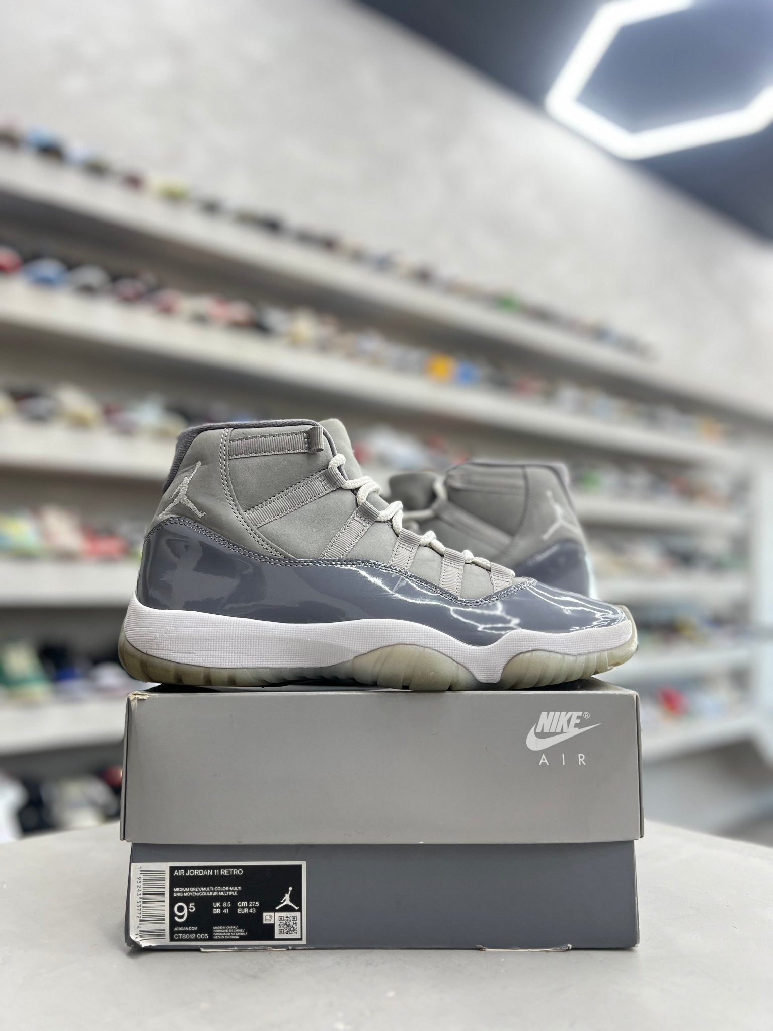 Jordan 11 Retro Cool Grey Sz 9.5 (PREOWNED) - Restock AveJordan 11 Retro Cool Grey Sz 9.5 (PREOWNED)Restock AveRestock Ave9.5Restock Ave