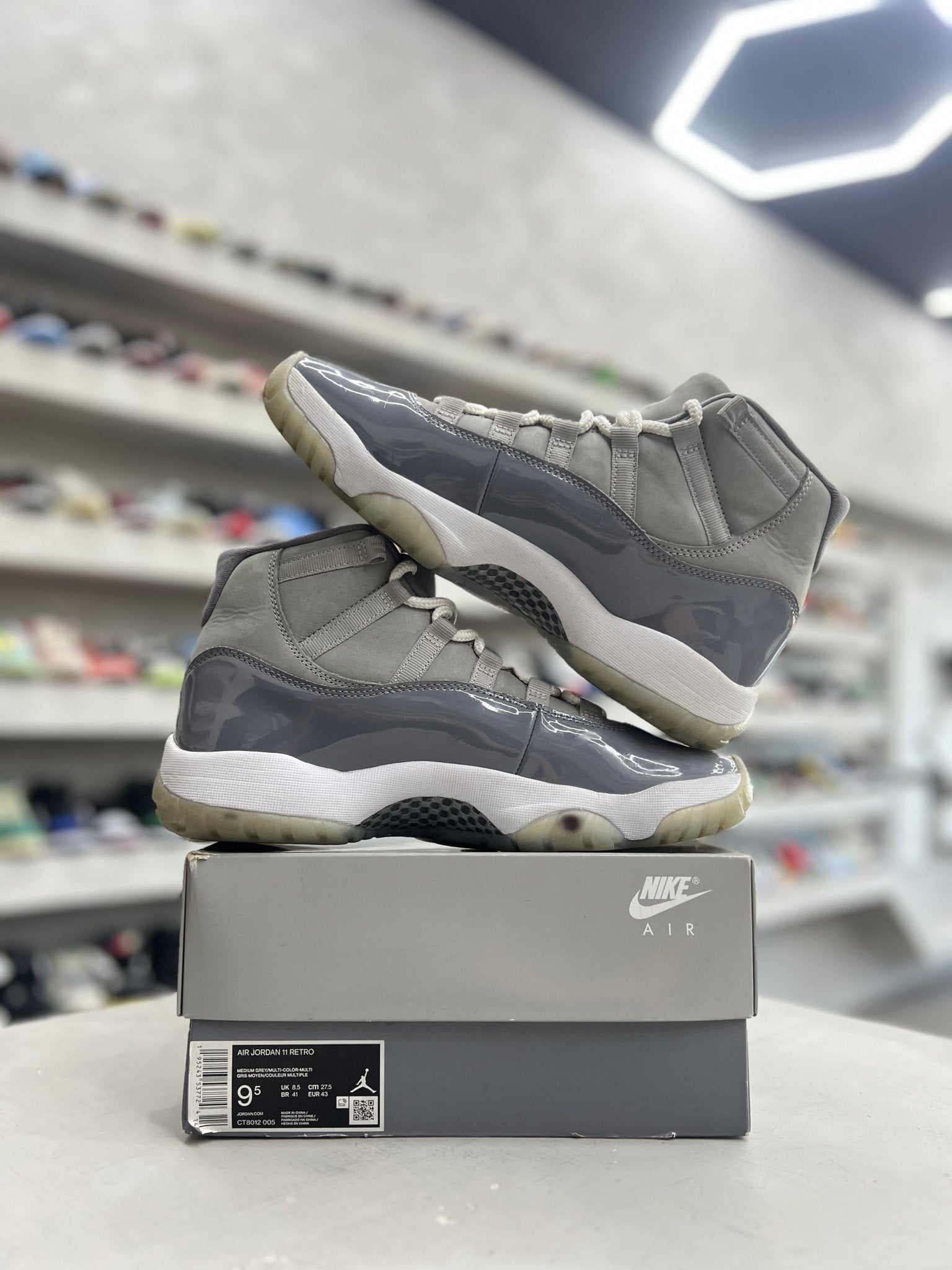 Jordan 11 Retro Cool Grey Sz 9.5 (PREOWNED) - Restock AveJordan 11 Retro Cool Grey Sz 9.5 (PREOWNED)Restock AveRestock Ave9.5Restock Ave