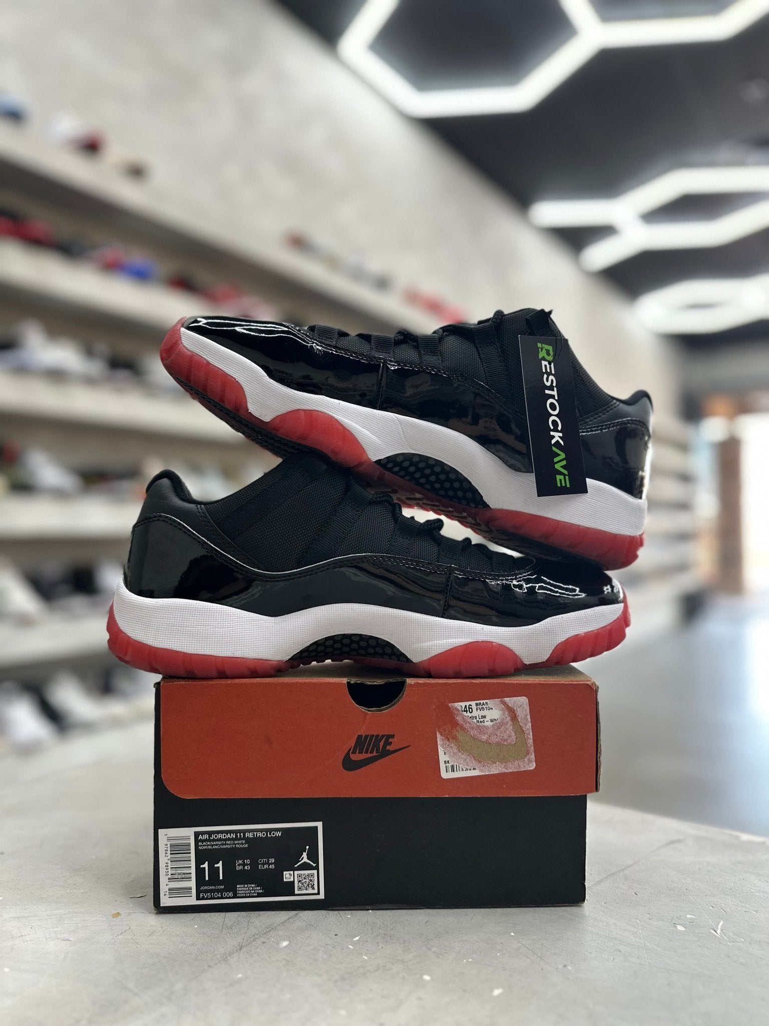 Jordan 11 Retro Low Bred Sz 11 (PREOWNED) - Restock AveJordan 11 Retro Low Bred Sz 11 (PREOWNED)Restock AveRestock Ave11Restock Ave