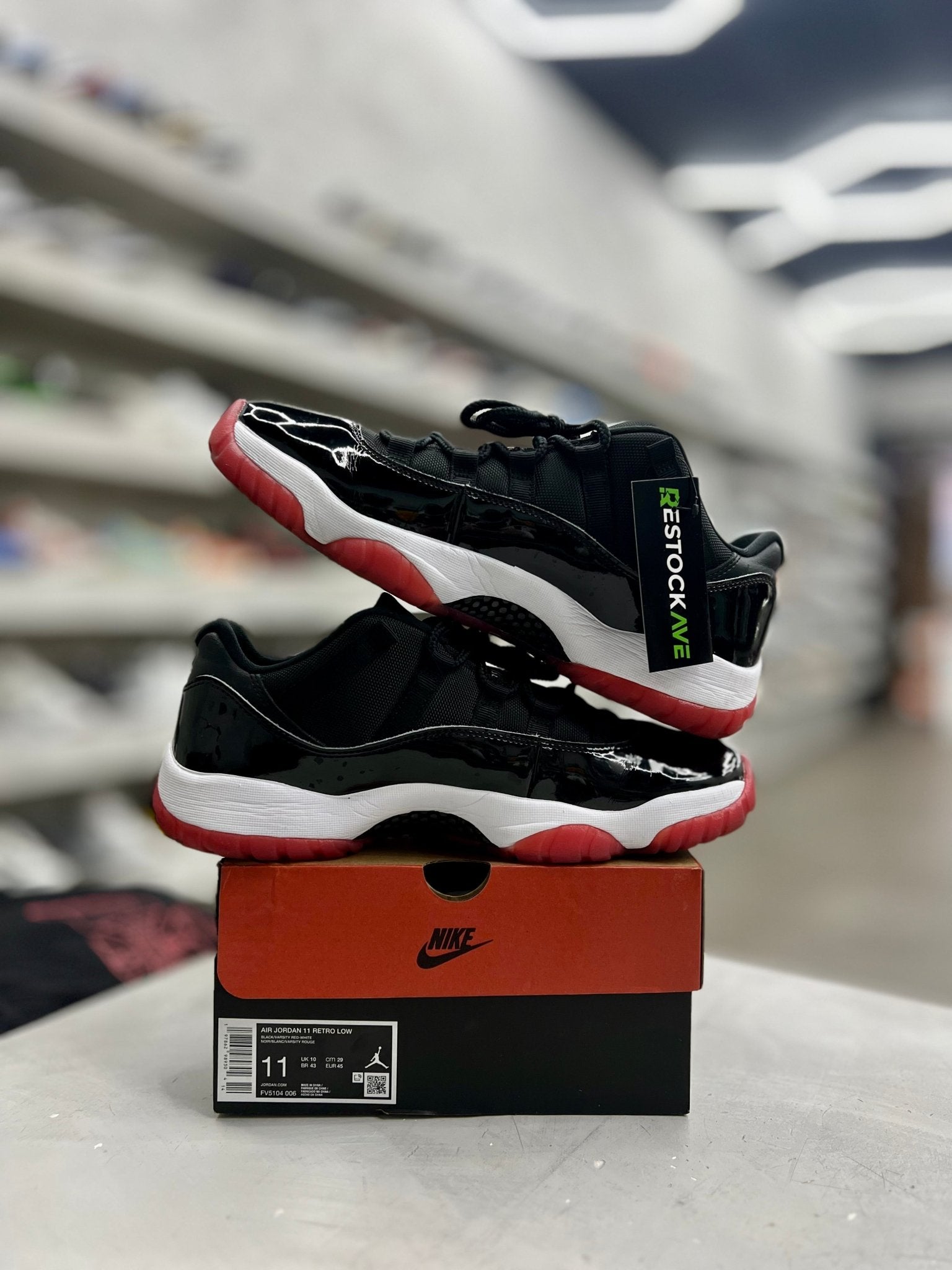 Jordan 11 Retro Low Bred Sz 11 (PREOWNED) - Restock AveJordan 11 Retro Low Bred Sz 11 (PREOWNED)Restock AveRestock Ave11Restock Ave