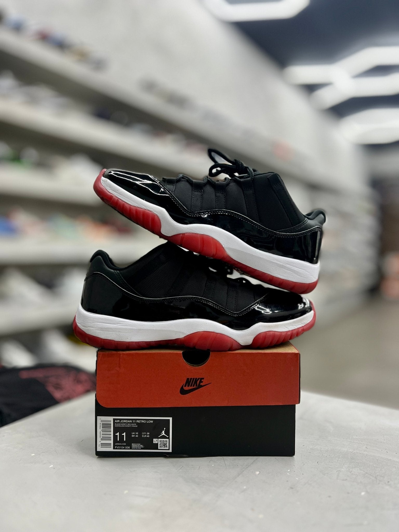Jordan 11 Retro Low Bred Sz 11 (PREOWNED) - Restock AveJordan 11 Retro Low Bred Sz 11 (PREOWNED)Restock AveRestock Ave11Restock Ave