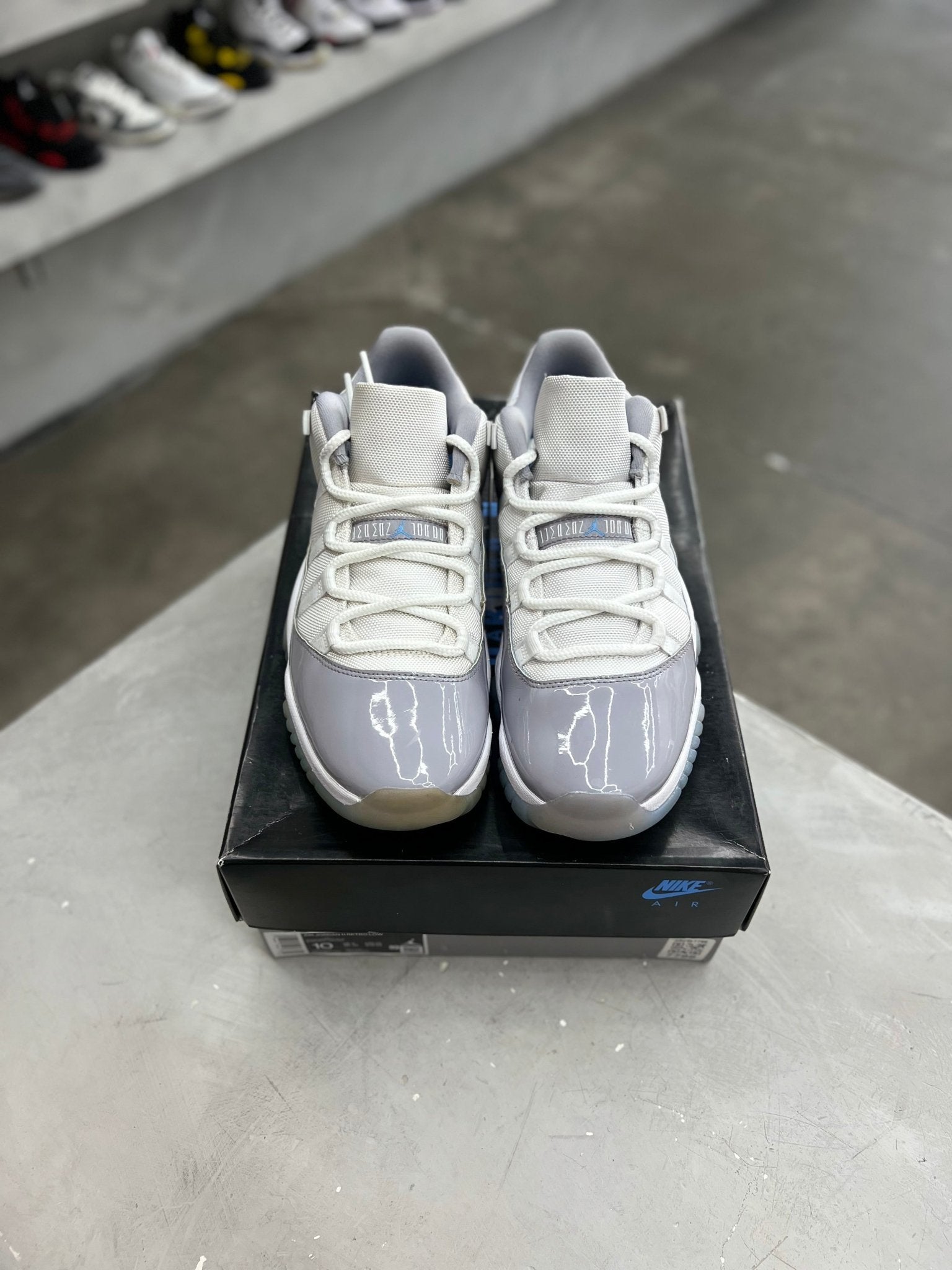 Jordan 11 Retro Low Cement Grey Sz 10 (PREOWNED) - Restock AveJordan 11 Retro Low Cement Grey Sz 10 (PREOWNED)Restock AveRestock Ave10Restock Ave