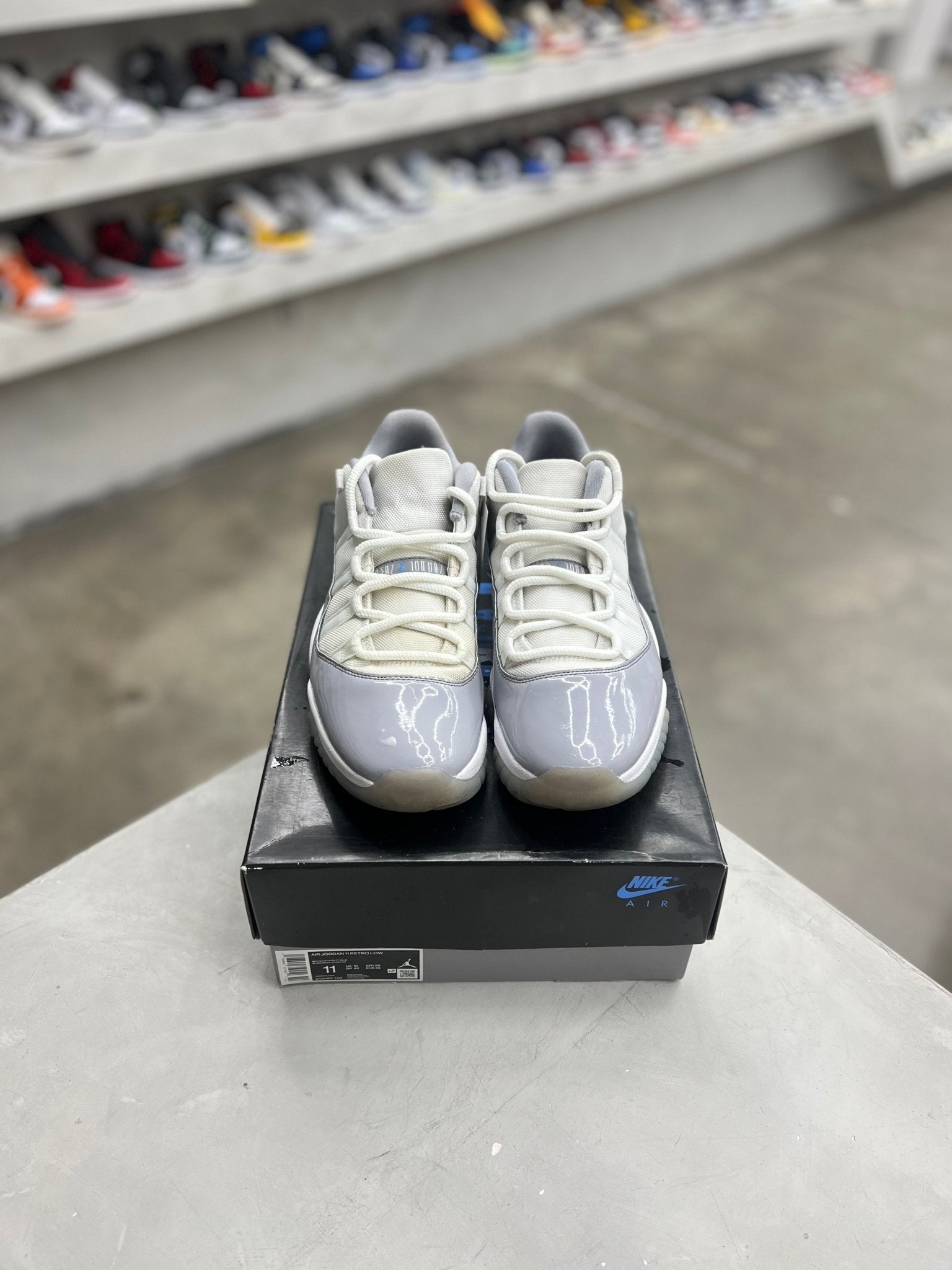 Jordan 11 Retro Low Cement Grey Sz 11 (PREOWNED) - Restock AveJordan 11 Retro Low Cement Grey Sz 11 (PREOWNED)Restock AveRestock Ave11Restock Ave
