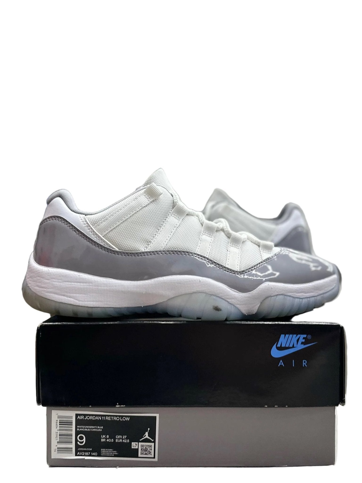 Jordan 11 Retro Low Cement Grey Sz 9 (PREOWNED) - Restock AveJordan 11 Retro Low Cement Grey Sz 9 (PREOWNED)Restock AveRestock Ave9Restock Ave