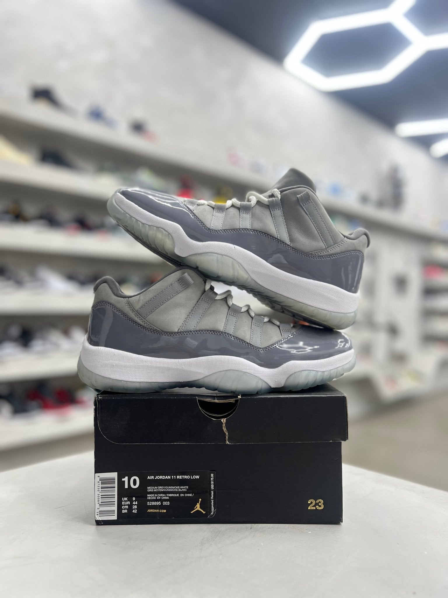 Jordan 11 Retro Low Cool Grey Sz 10 (PREOWNED) - Restock AveJordan 11 Retro Low Cool Grey Sz 10 (PREOWNED)Restock AveRestock Ave1028757363Restock Ave