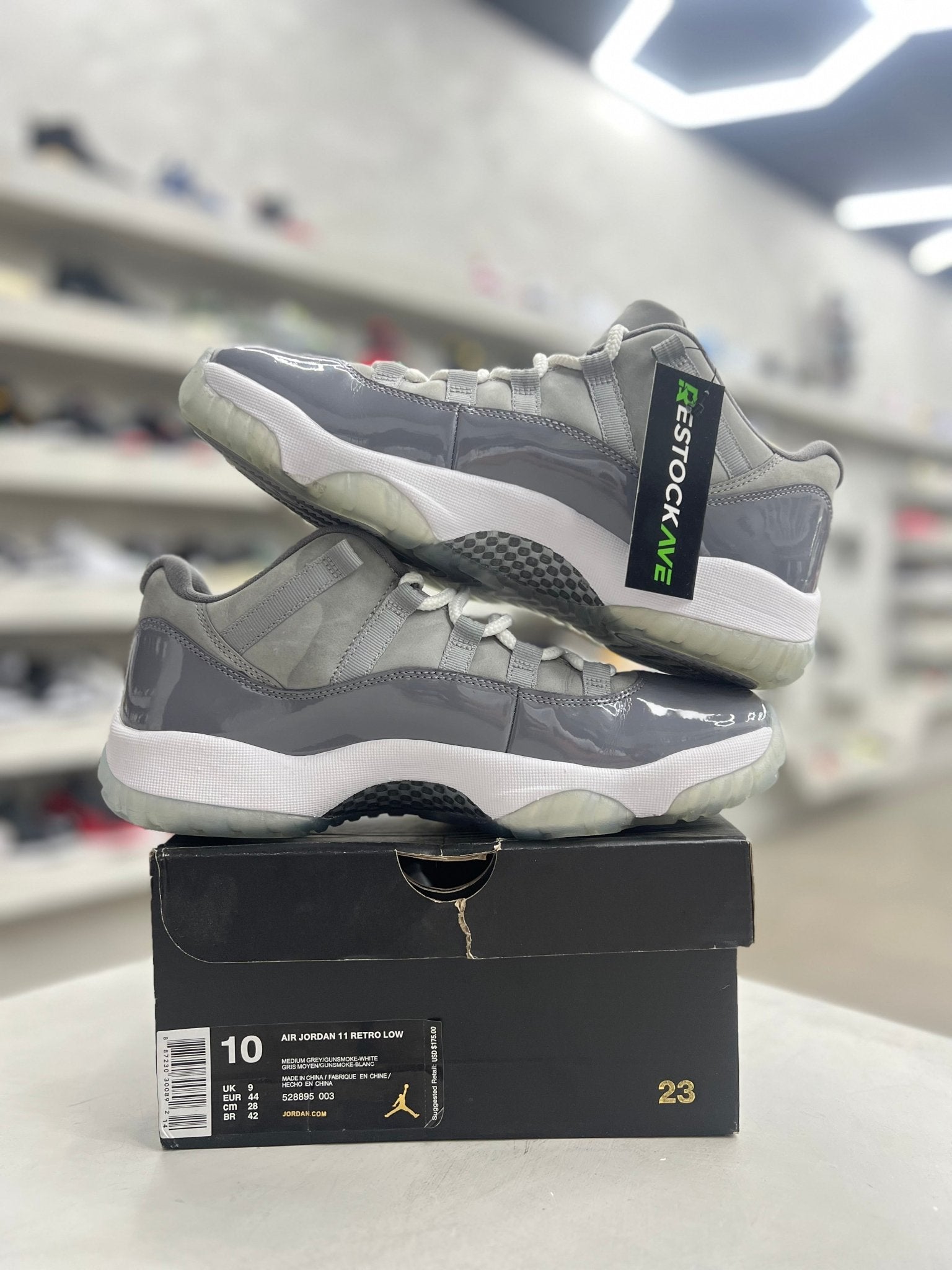 Jordan 11 Retro Low Cool Grey Sz 10 (PREOWNED) - Restock AveJordan 11 Retro Low Cool Grey Sz 10 (PREOWNED)Restock AveRestock Ave1028757363Restock Ave