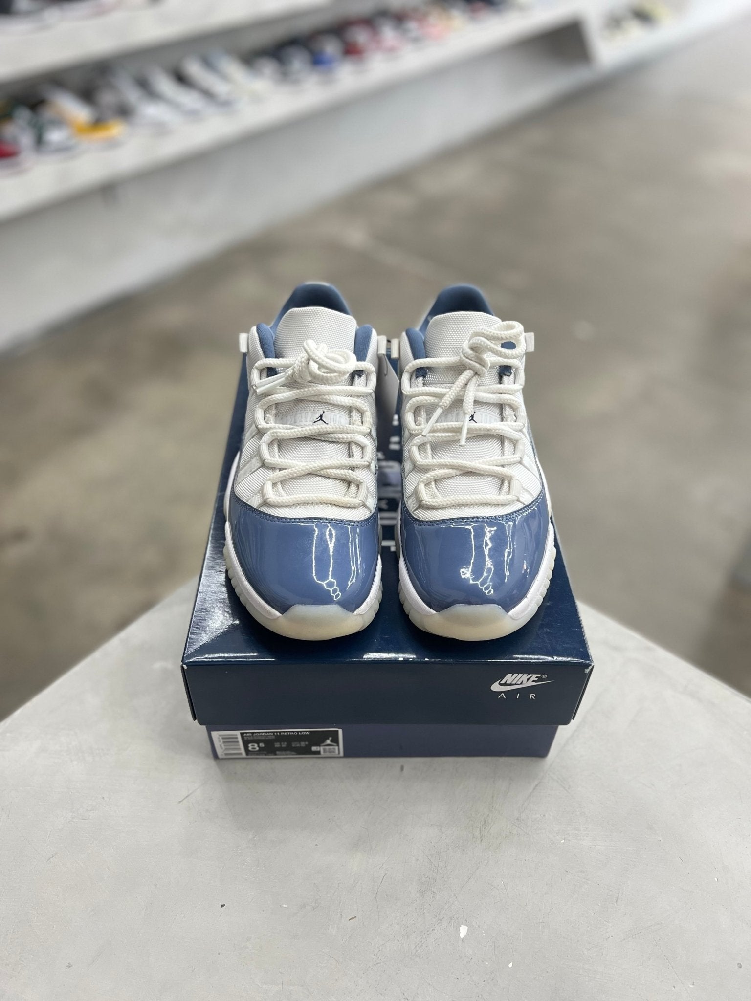 Jordan 11 Retro Low Diffused Blue Sz 8.5 (PREOWNED) - Restock AveJordan 11 Retro Low Diffused Blue Sz 8.5 (PREOWNED)Restock AveRestock Ave8.584687475Restock Ave