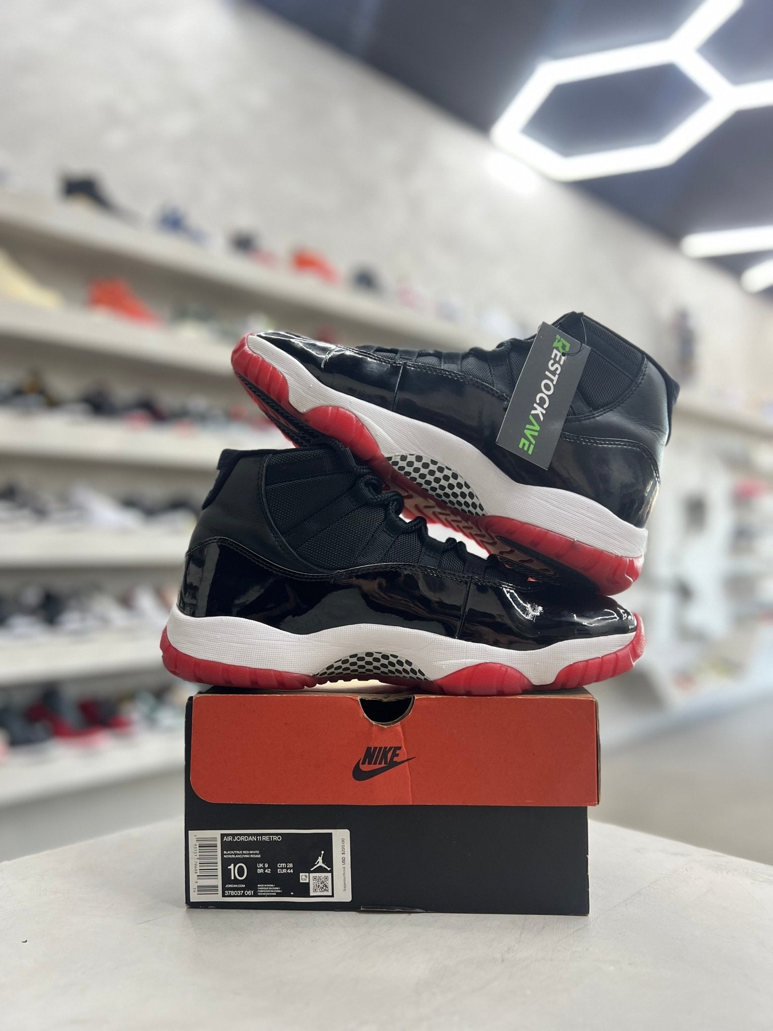 Jordan 11 Retro Playoffs Bred Sz 10 (PREOWNED) - Restock AveJordan 11 Retro Playoffs Bred Sz 10 (PREOWNED)Restock AveRestock Ave10Restock Ave