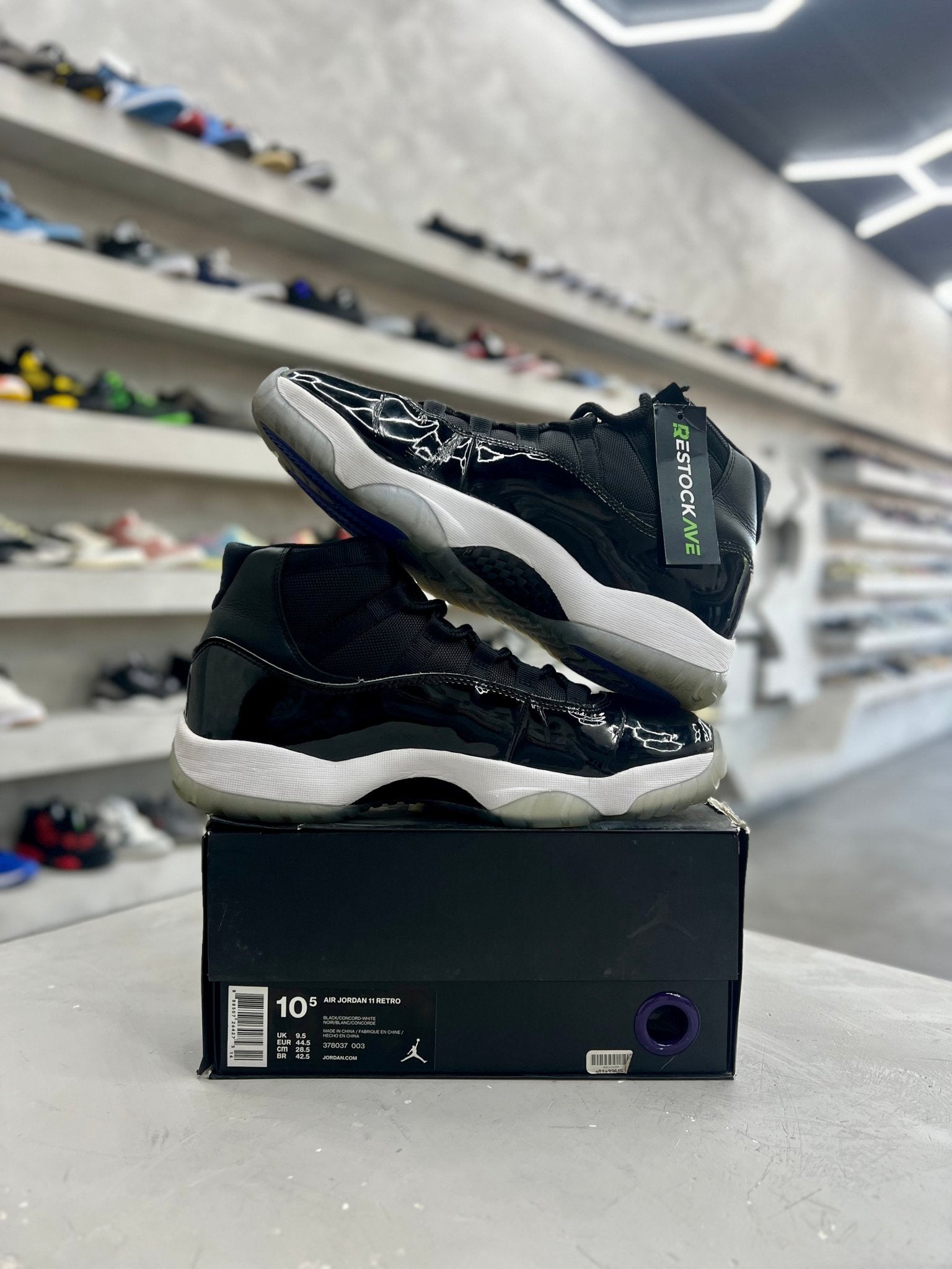 Jordan 11 Retro Space Jam Sz 10.5 (PREOWNED) - Restock AveJordan 11 Retro Space Jam Sz 10.5 (PREOWNED)Restock AveRestock Ave10.586712435Restock Ave