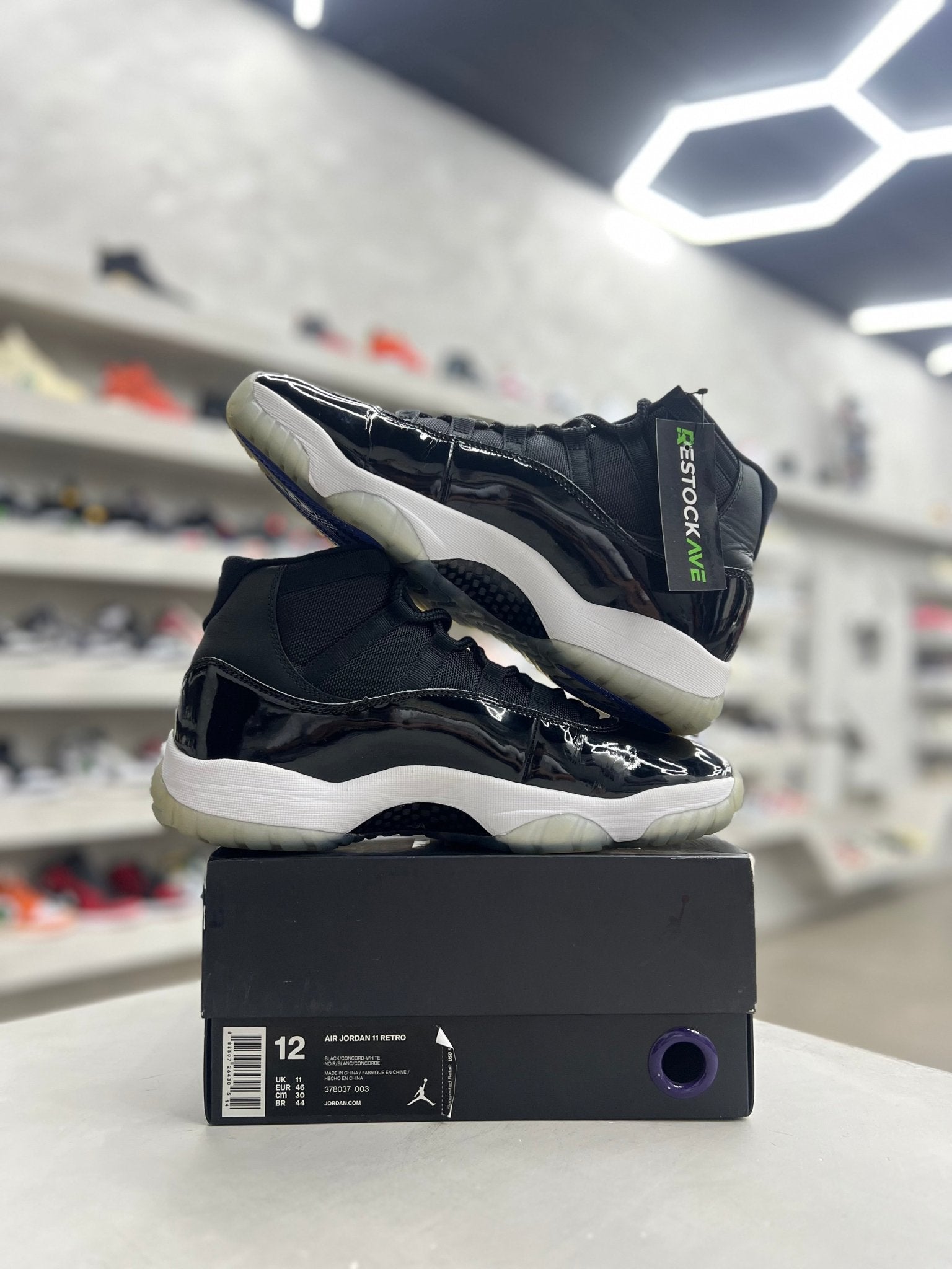 Jordan 11 Retro Space Jam Sz 12 (PREOWNED) - Restock AveJordan 11 Retro Space Jam Sz 12 (PREOWNED)Restock AveRestock Ave1219239027Restock Ave