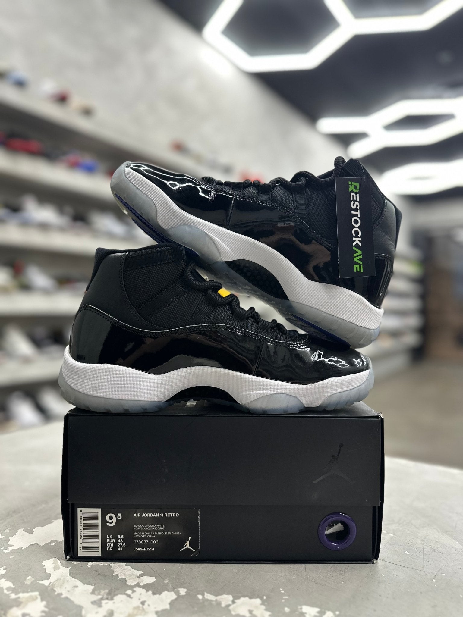 Jordan 11 Retro Space Jam Sz 9.5 (PREOWNED) - Restock AveJordan 11 Retro Space Jam Sz 9.5 (PREOWNED)Restock AveRestock Ave9.5Restock Ave