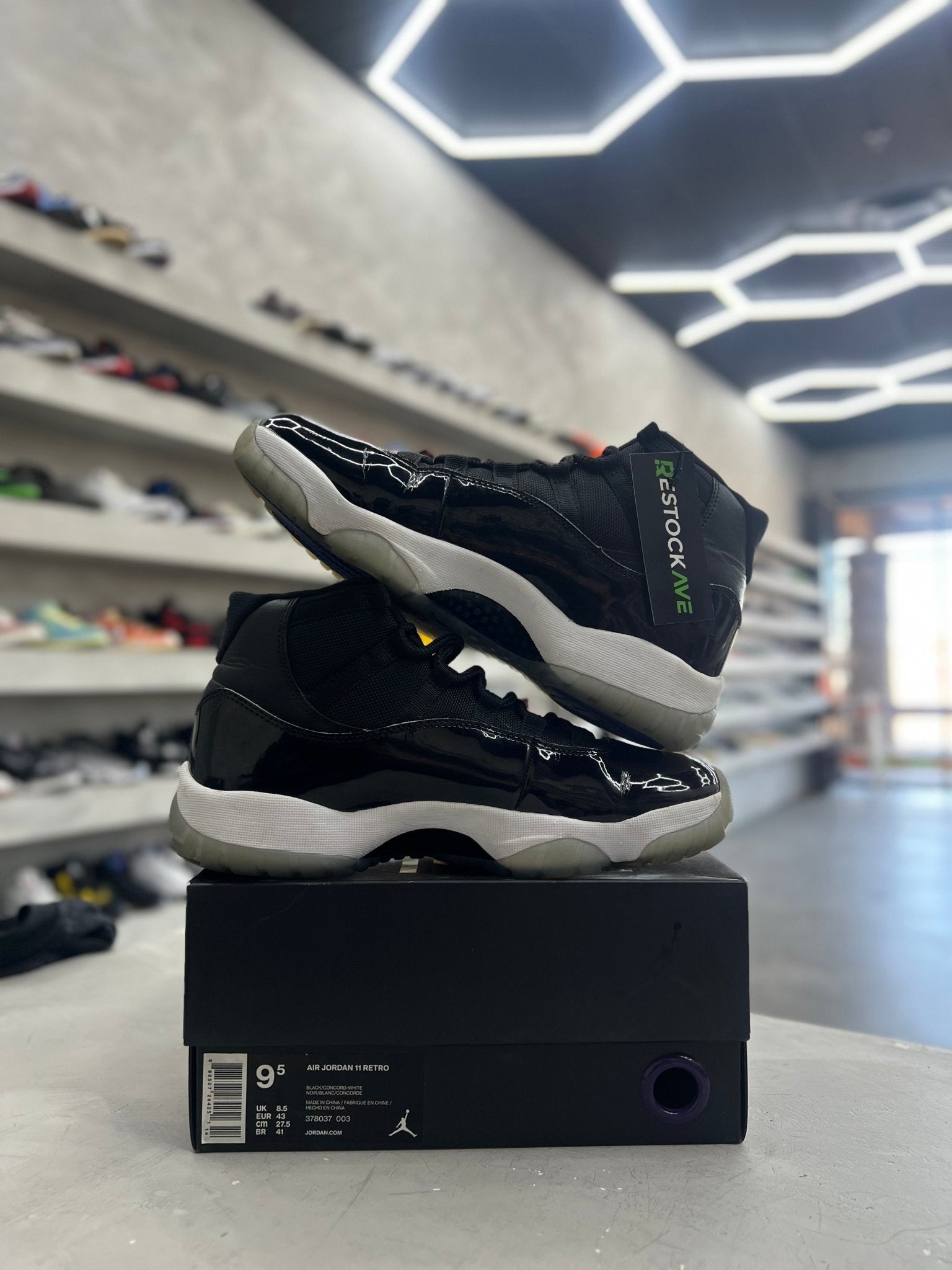 Jordan 11 Retro Space Jam Sz 9.5 (PREOWNED) - Restock AveJordan 11 Retro Space Jam Sz 9.5 (PREOWNED)Restock AveRestock Ave9.5Restock Ave