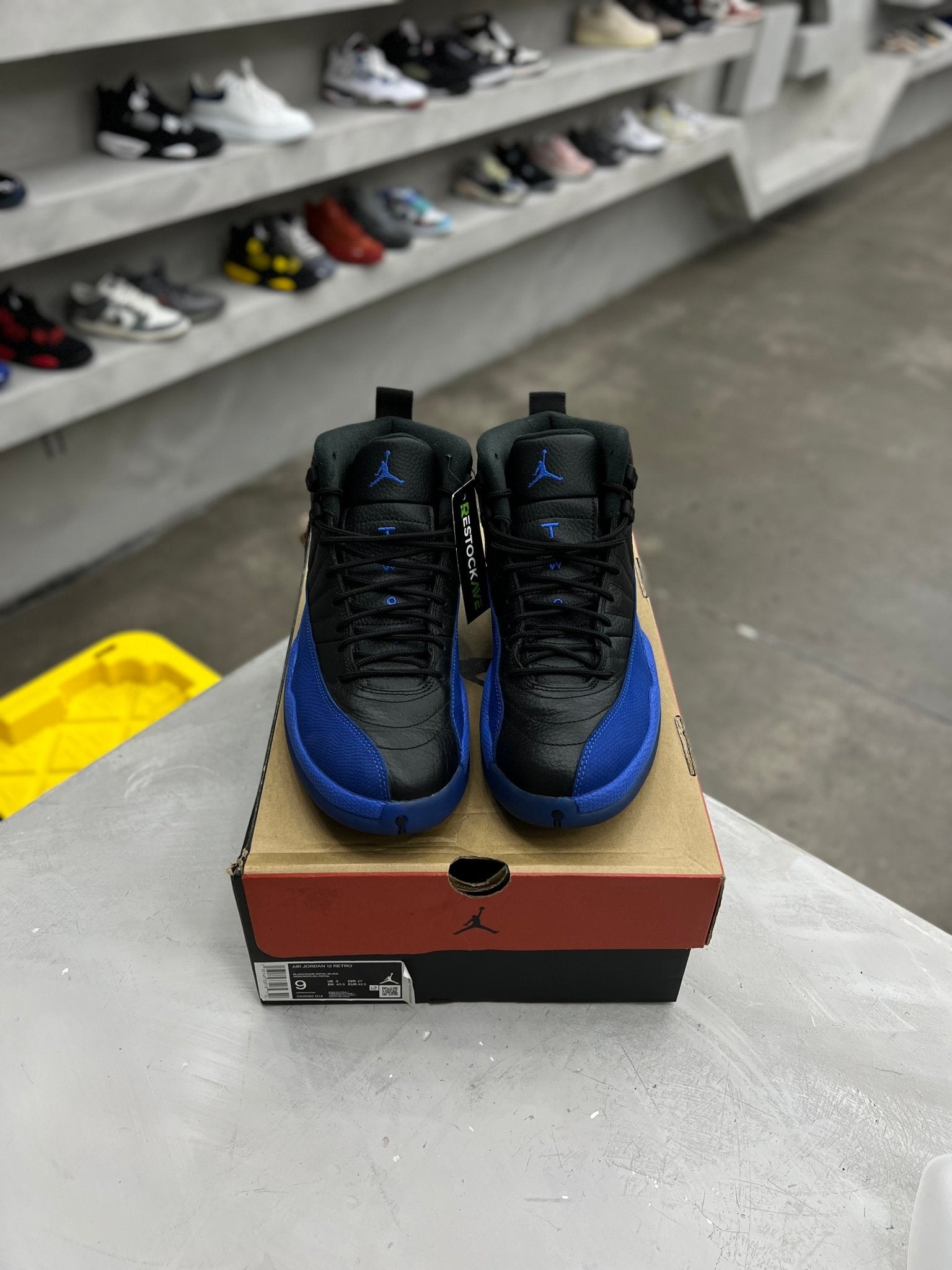 Jordan 12 Retro Black Game Royal Sz 9 (PREOWNED) - Restock AveJordan 12 Retro Black Game Royal Sz 9 (PREOWNED)Restock AveRestock Ave9Restock Ave