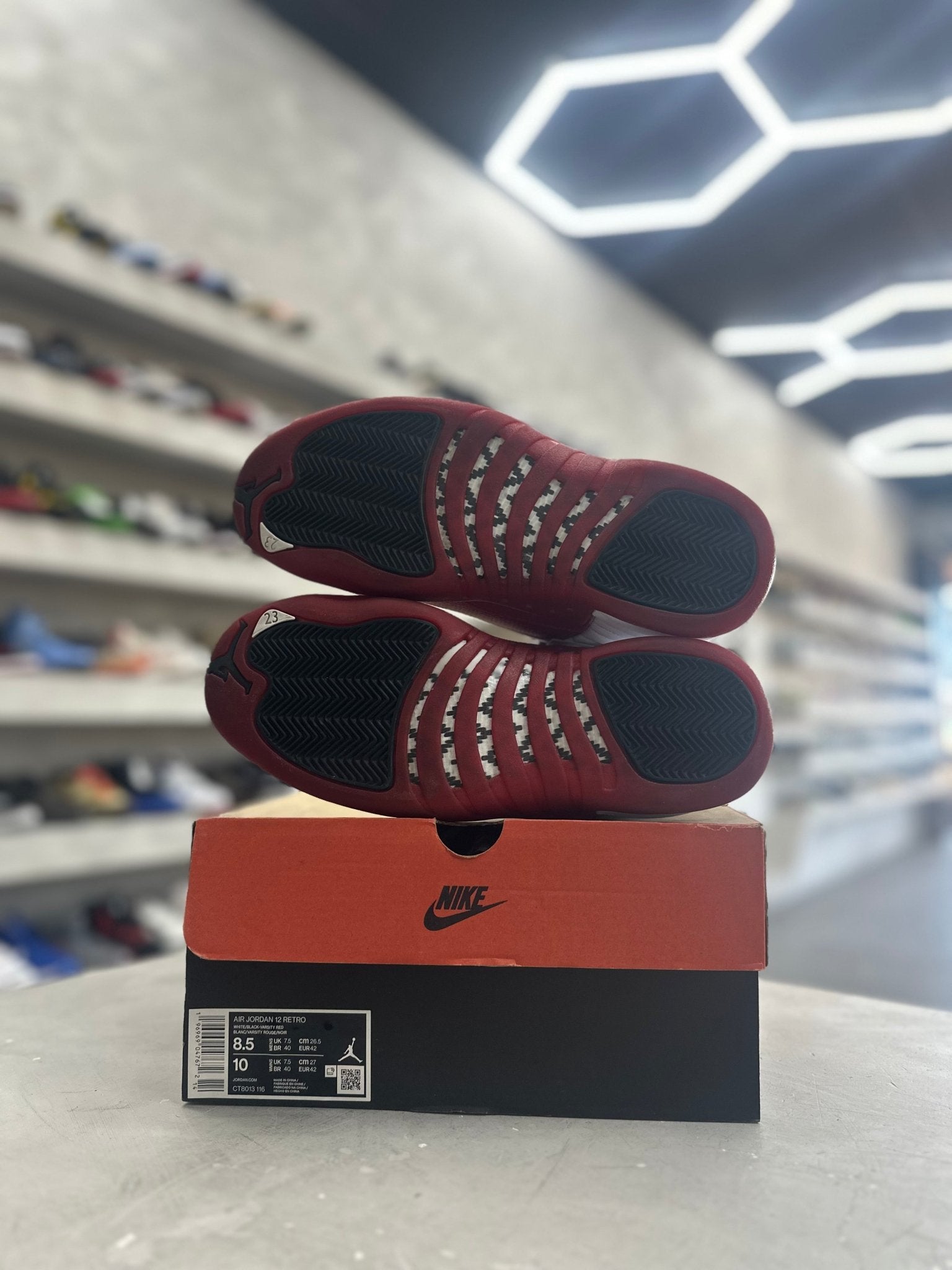 Jordan 12 Retro Cherry Sz 8.5 (PREOWNED) - Restock AveJordan 12 Retro Cherry Sz 8.5 (PREOWNED)Restock AveRestock Ave8.537906035Restock Ave