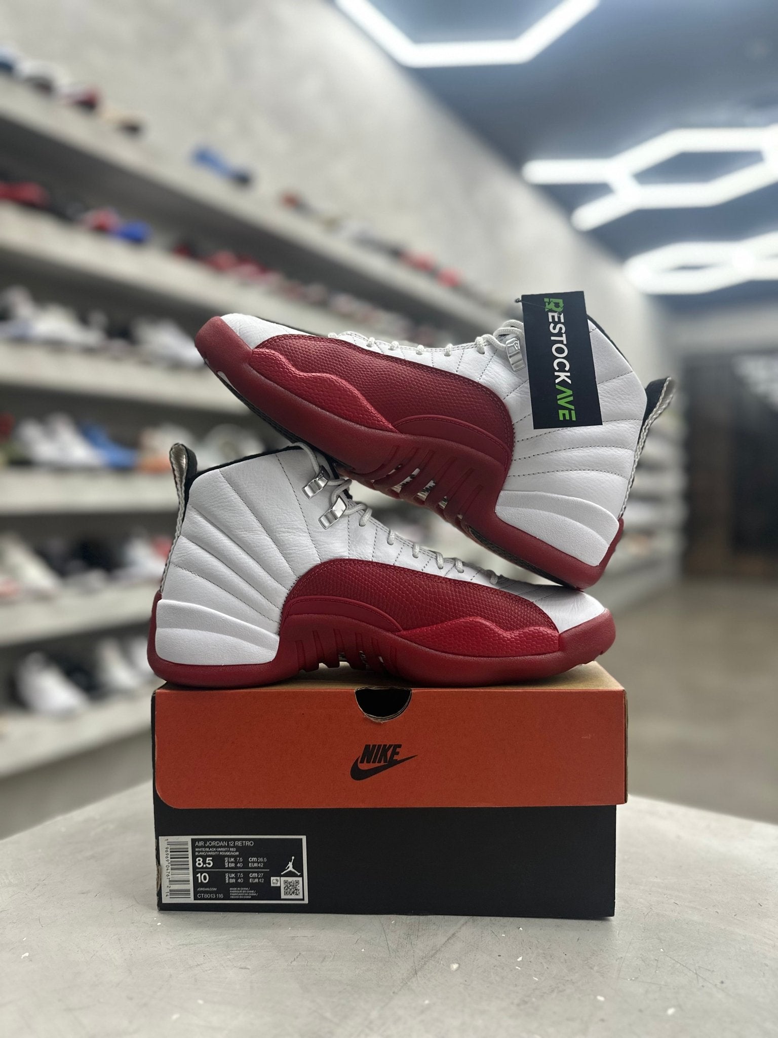 Jordan 12 Retro Cherry Sz 8.5 (PREOWNED) - Restock AveJordan 12 Retro Cherry Sz 8.5 (PREOWNED)Restock AveRestock Ave8.5Restock Ave