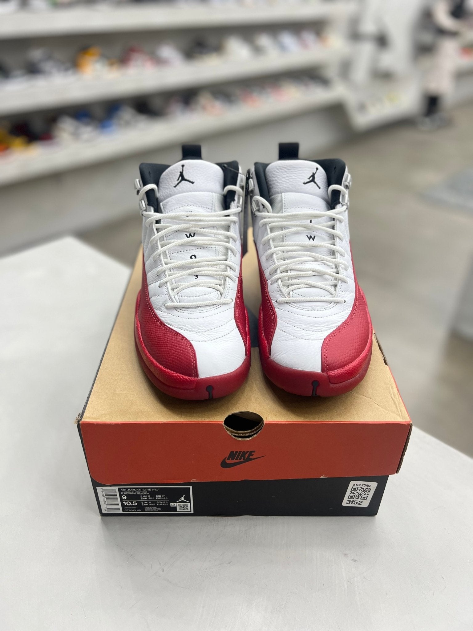 Jordan 12 Retro Cherry Sz 9 (PREOWNED) - Restock AveJordan 12 Retro Cherry Sz 9 (PREOWNED)Restock AveRestock Ave9Restock Ave