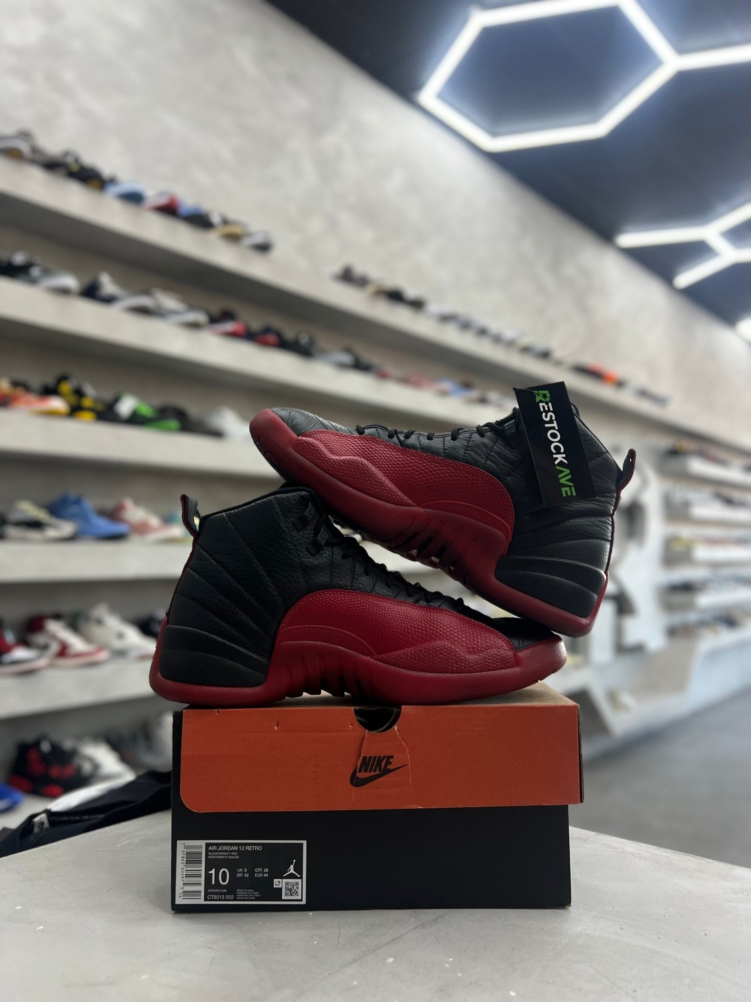 Jordan 12 Retro Flu Game Sz 10 (PREOWNED) - Restock AveJordan 12 Retro Flu Game Sz 10 (PREOWNED)Restock AveRestock Ave10Restock Ave