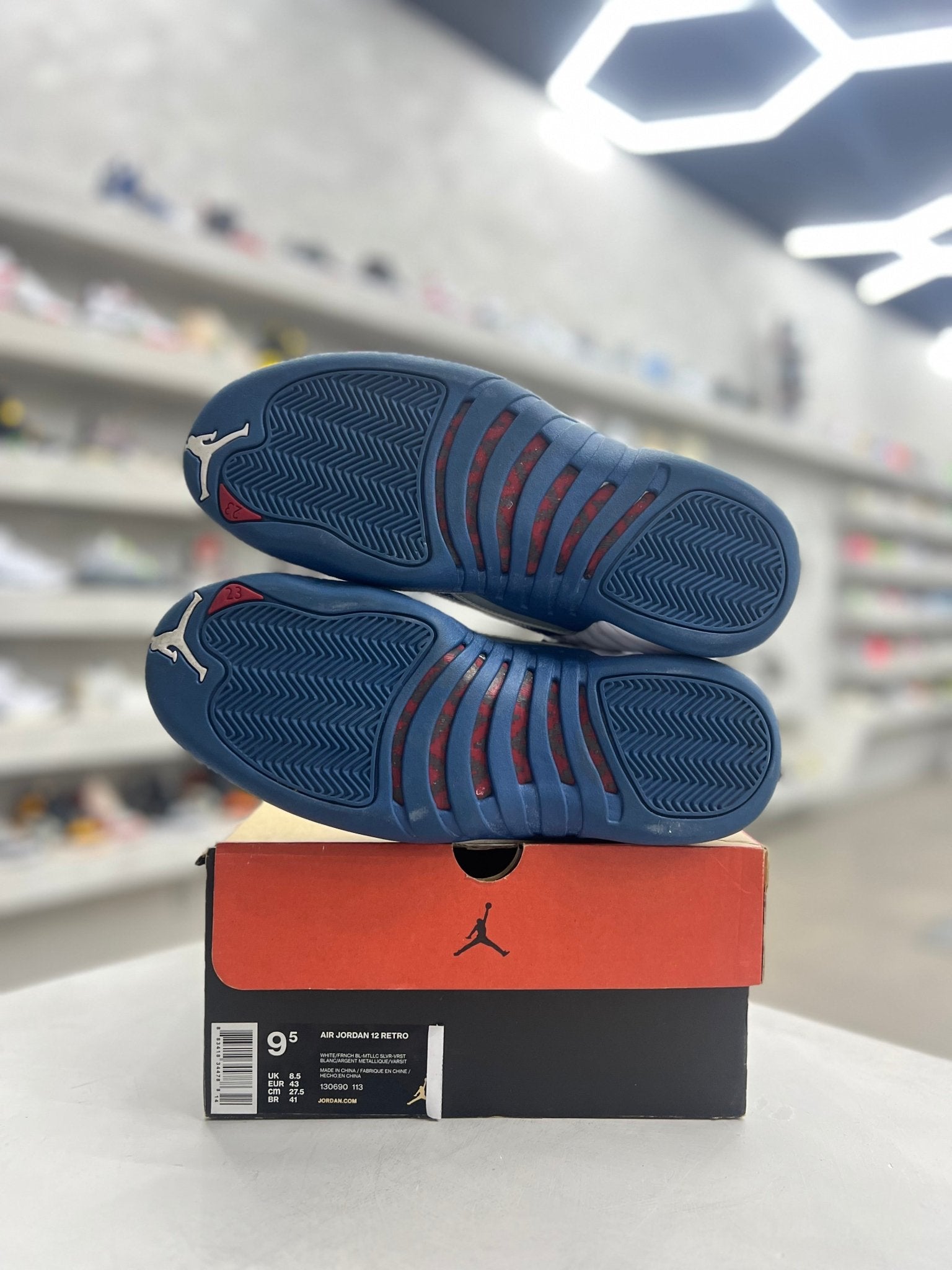 jordan 12 red blue