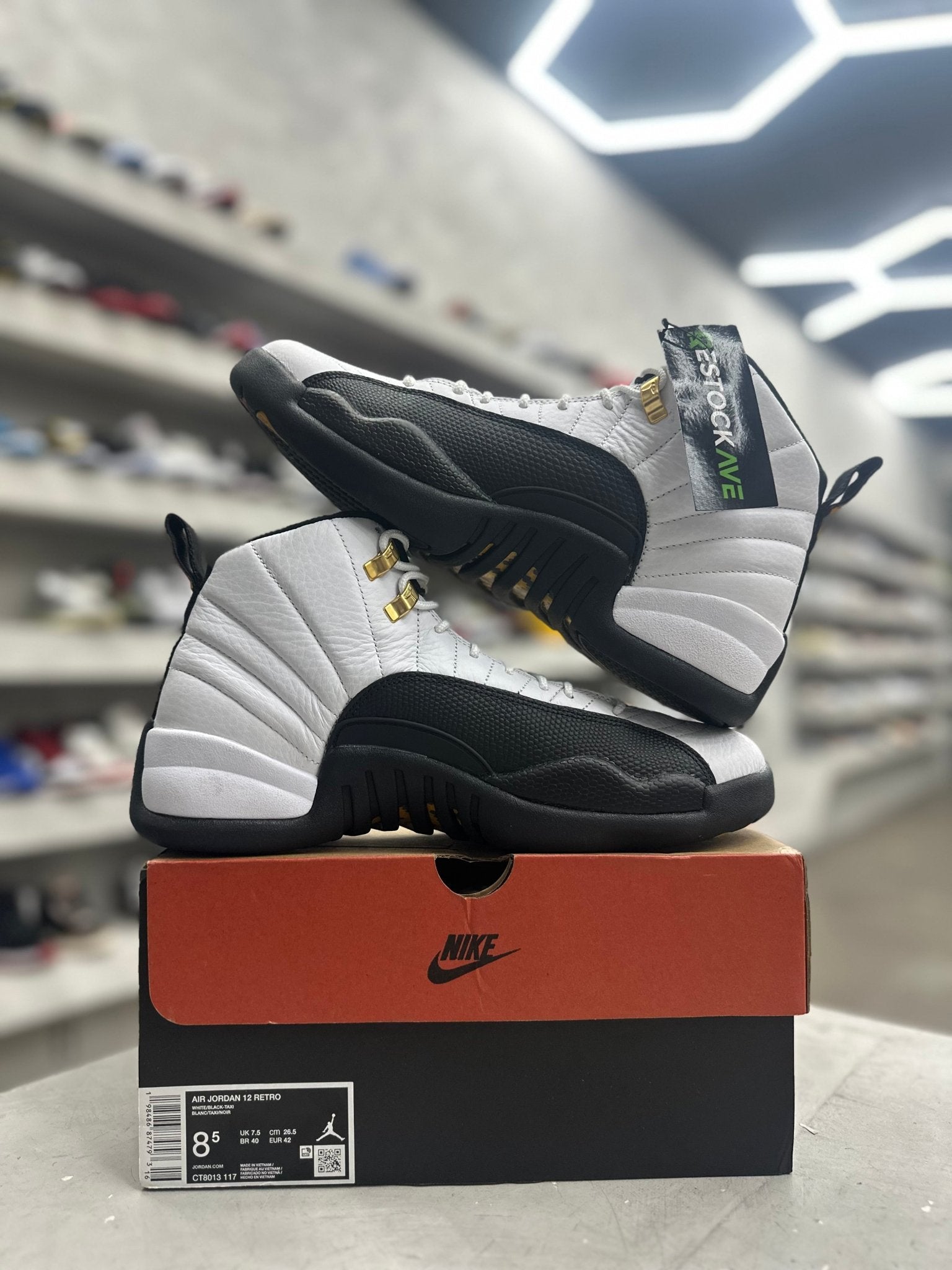 Jordan 12 Retro Taxi Sz 8.5 (PREOWNED) - Restock AveJordan 12 Retro Taxi Sz 8.5 (PREOWNED)Restock AveRestock Ave8.5Restock Ave