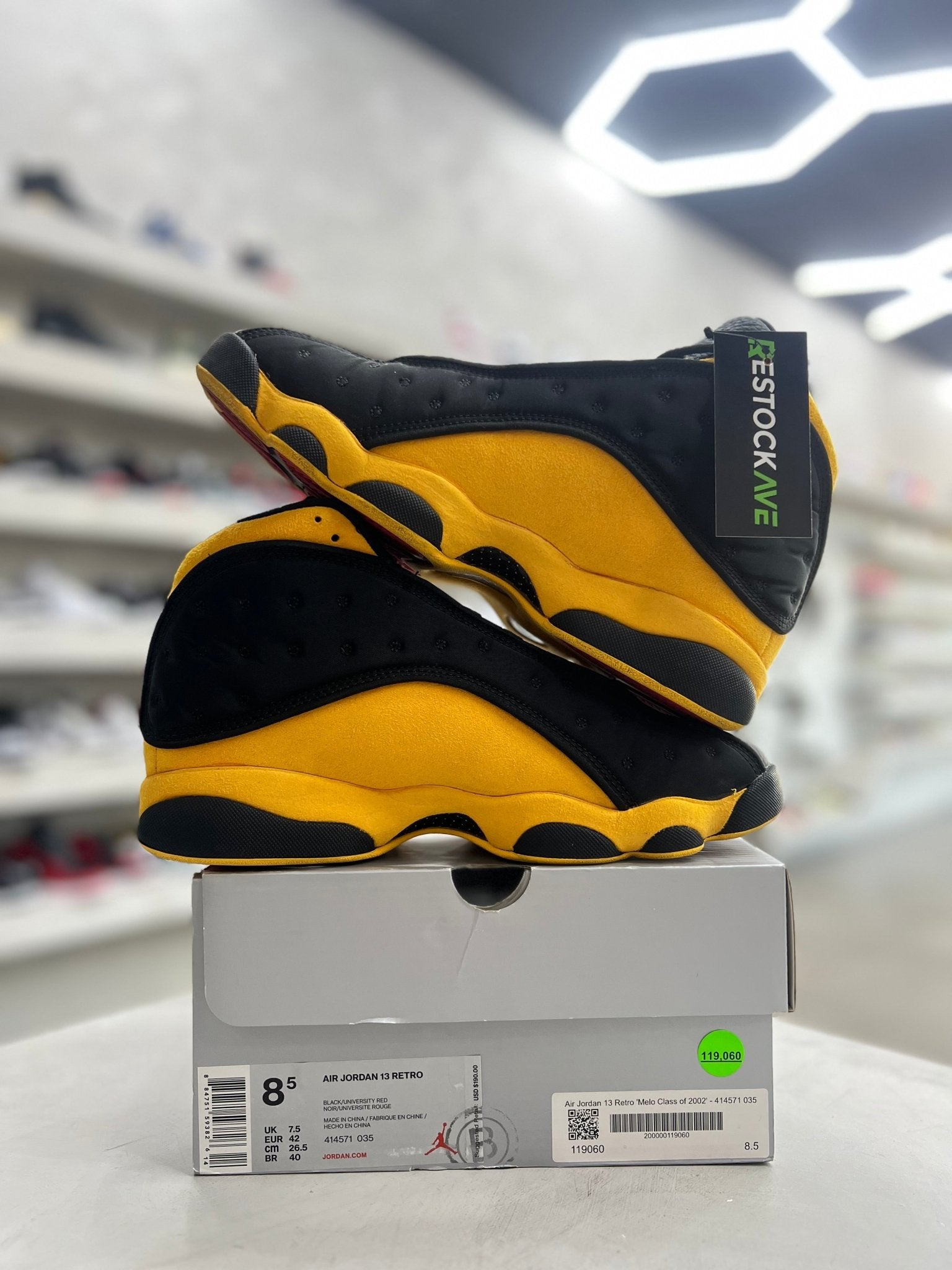 Jordan 13 Retro Carmelo Anthony Class Of 2002 Sz 8.5 (PREOWNED) - Restock AveJordan 13 Retro Carmelo Anthony Class Of 2002 Sz 8.5 (PREOWNED)Restock AveRestock Ave8.514891635Restock Ave