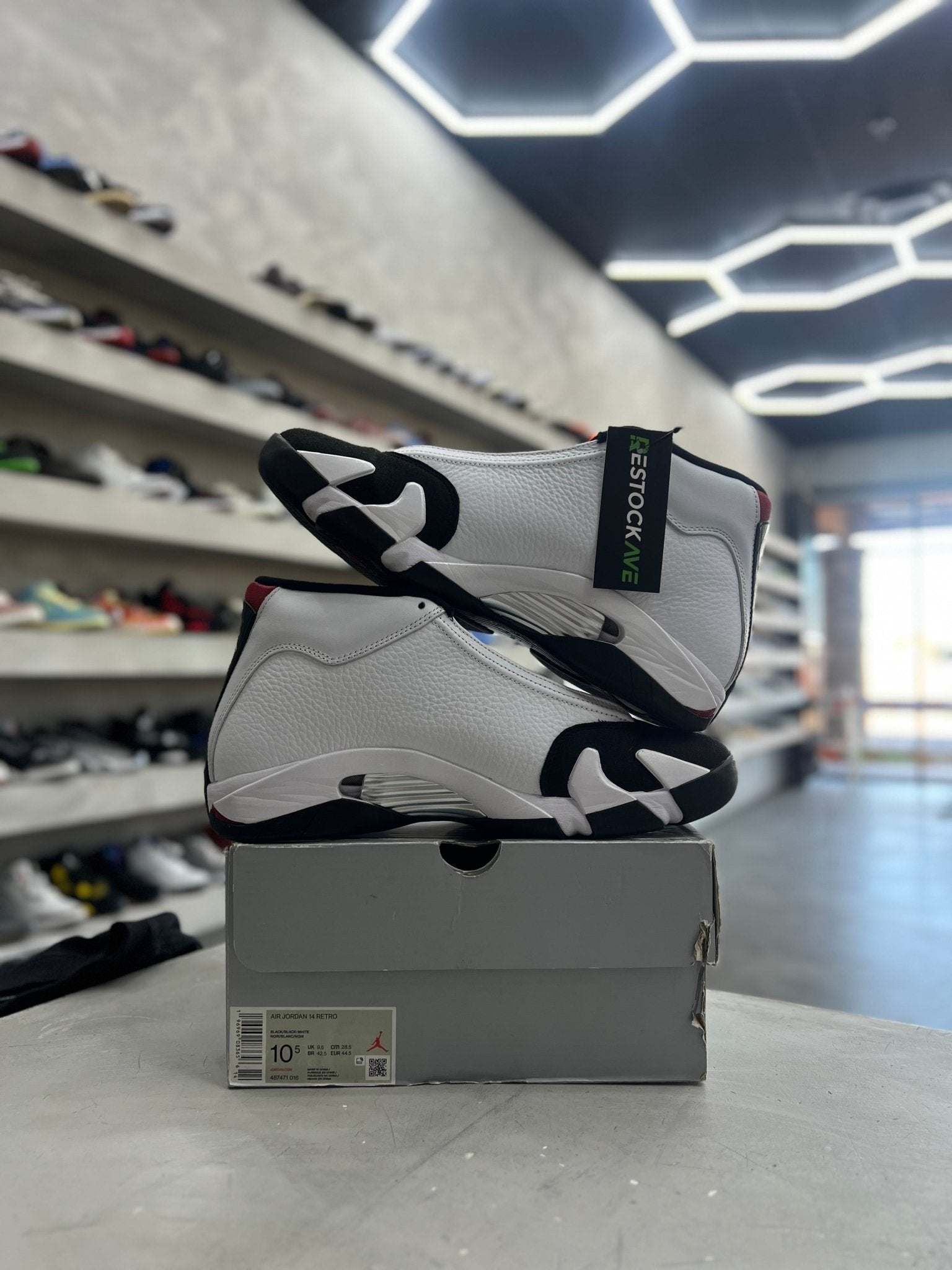 Jordan 14 Retro Black Toe (PREOWNED) (REPLACEMENT BOX) - Restock AveJordan 14 Retro Black Toe (PREOWNED) (REPLACEMENT BOX)Restock AveRestock Ave10.5Restock Ave