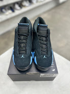 Jordan 14 Retro Black University Blue Sz 10 (PREOWNED) (DAMAGED BOX) - Restock AveJordan 14 Retro Black University Blue Sz 10 (PREOWNED) (DAMAGED BOX)Restock AveRestock Ave10Restock Ave