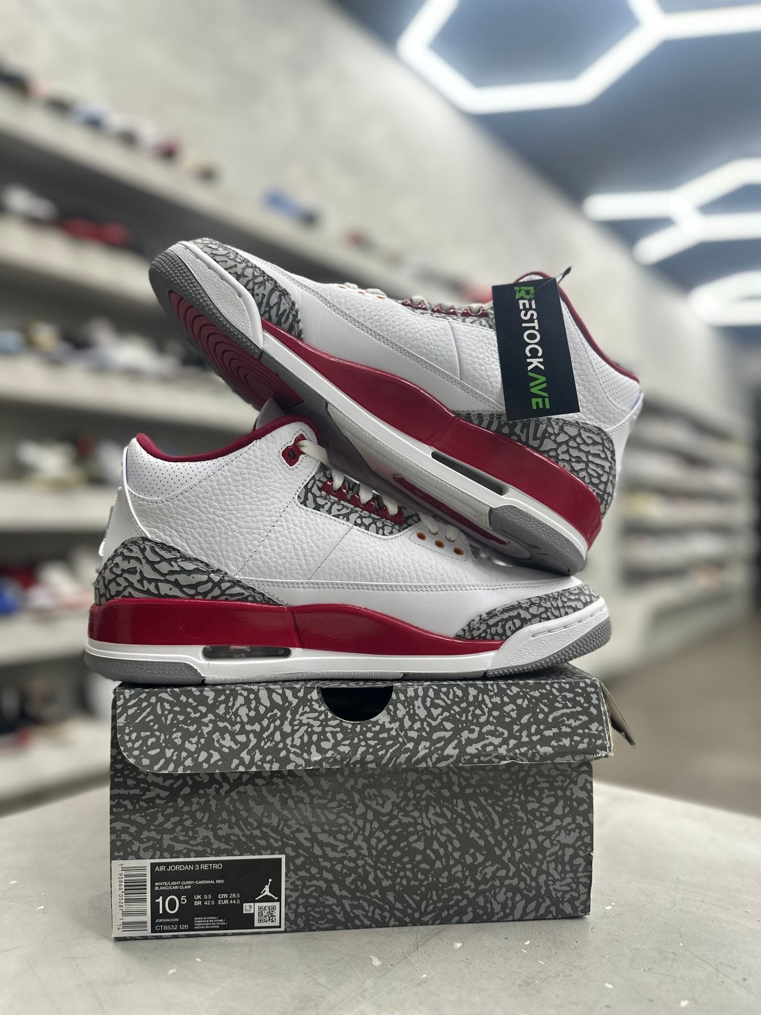 Jordan 3 Retro Cardinal Red Sz 10.5 (PREOWNED) - Restock AveJordan 3 Retro Cardinal Red Sz 10.5 (PREOWNED)Restock AveRestock Ave10.5Restock Ave
