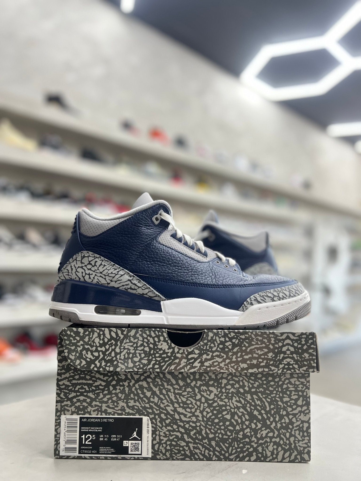 Jordan 3 Retro Georgetown Sz 12.5 (PREOWNED) – Restock Ave