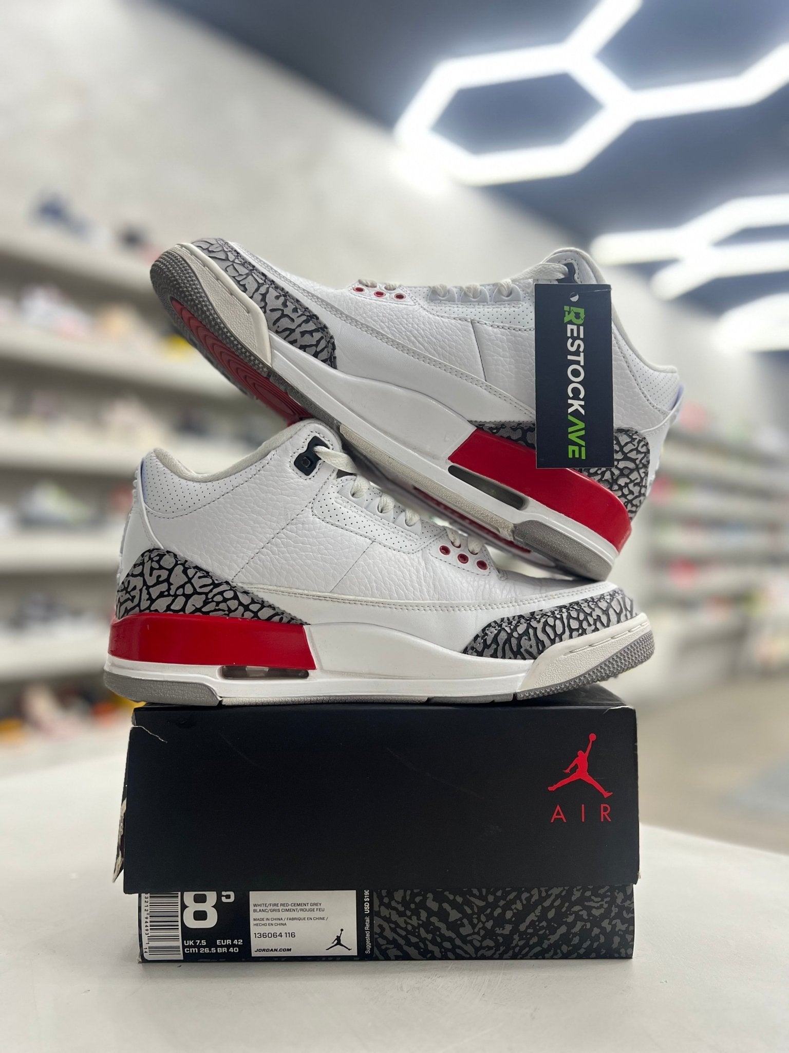 Jordan 3 Retro Hall of Fame Sz 8.5 (PREOWNED) - Restock AveJordan 3 Retro Hall of Fame Sz 8.5 (PREOWNED)Restock AveRestock Ave8.5Restock Ave