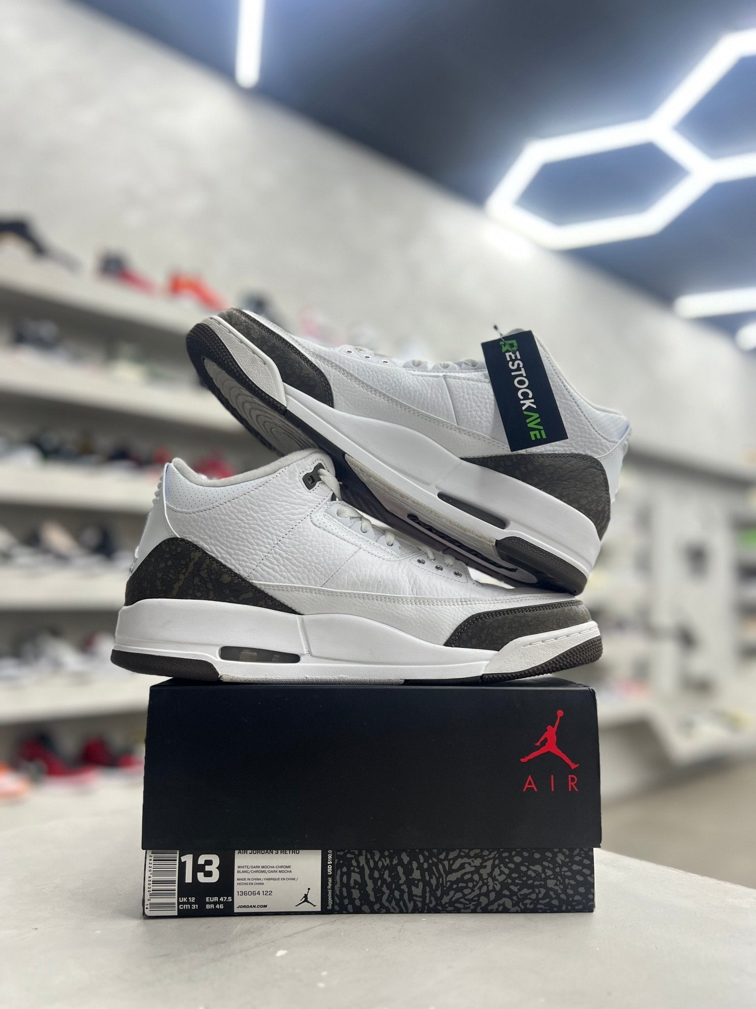 Jordan 3 Retro Mocha Sz 13 (PREOWNED) - Restock AveJordan 3 Retro Mocha Sz 13 (PREOWNED)Restock AveRestock Ave13Restock Ave