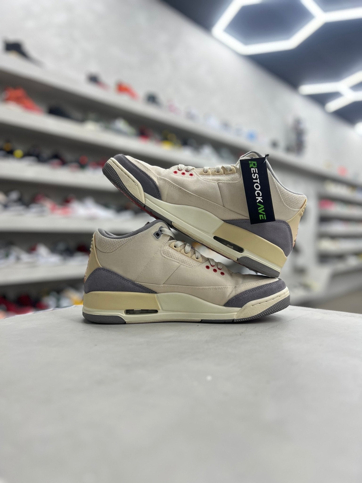 Jordan 3 Retro Muslin Sz 10.5 (PREOWNED)(NO BOX) - Restock AveJordan 3 Retro Muslin Sz 10.5 (PREOWNED)(NO BOX)Restock AveRestock Ave10.5Restock Ave