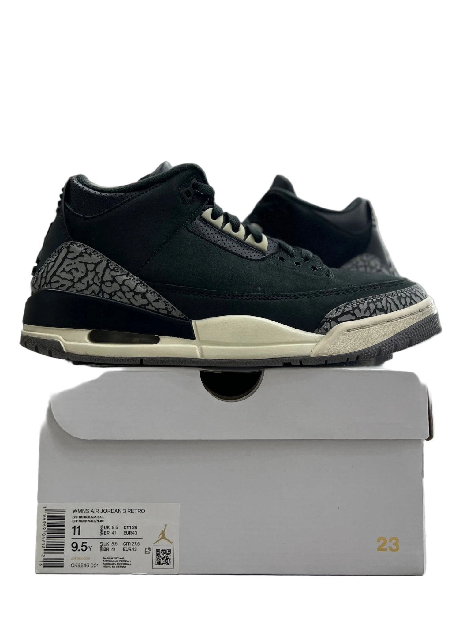 Jordan 3 Retro Off Noir Sz W11/9.5 (PREOWNED) - Restock AveJordan 3 Retro Off Noir Sz W11/9.5 (PREOWNED)Restock AveRestock Avew11/9.5men95524979Restock Ave