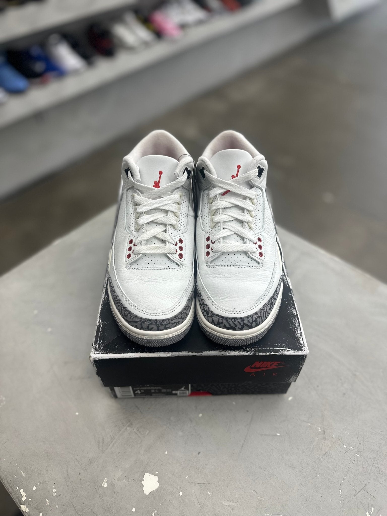 Jordan 3 Retro White Cement Reimagined as 4.5 (PREOWNED) - Restock AveJordan 3 Retro White Cement Reimagined as 4.5 (PREOWNED)Restock AveRestock Ave4.5Restock Ave