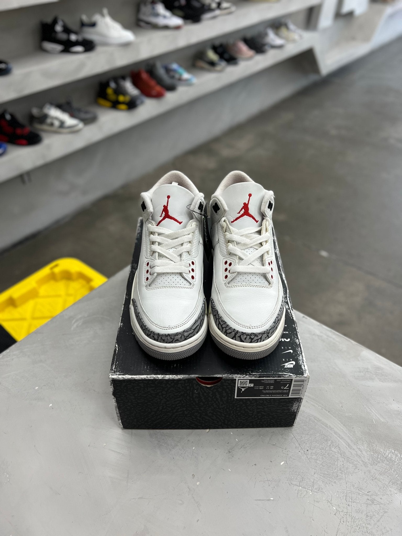 Jordan 3 Retro White Cement Reimagined Sz 7.5 (PREOWNED) - Restock AveJordan 3 Retro White Cement Reimagined Sz 7.5 (PREOWNED)Restock AveRestock Ave7.5Restock Ave