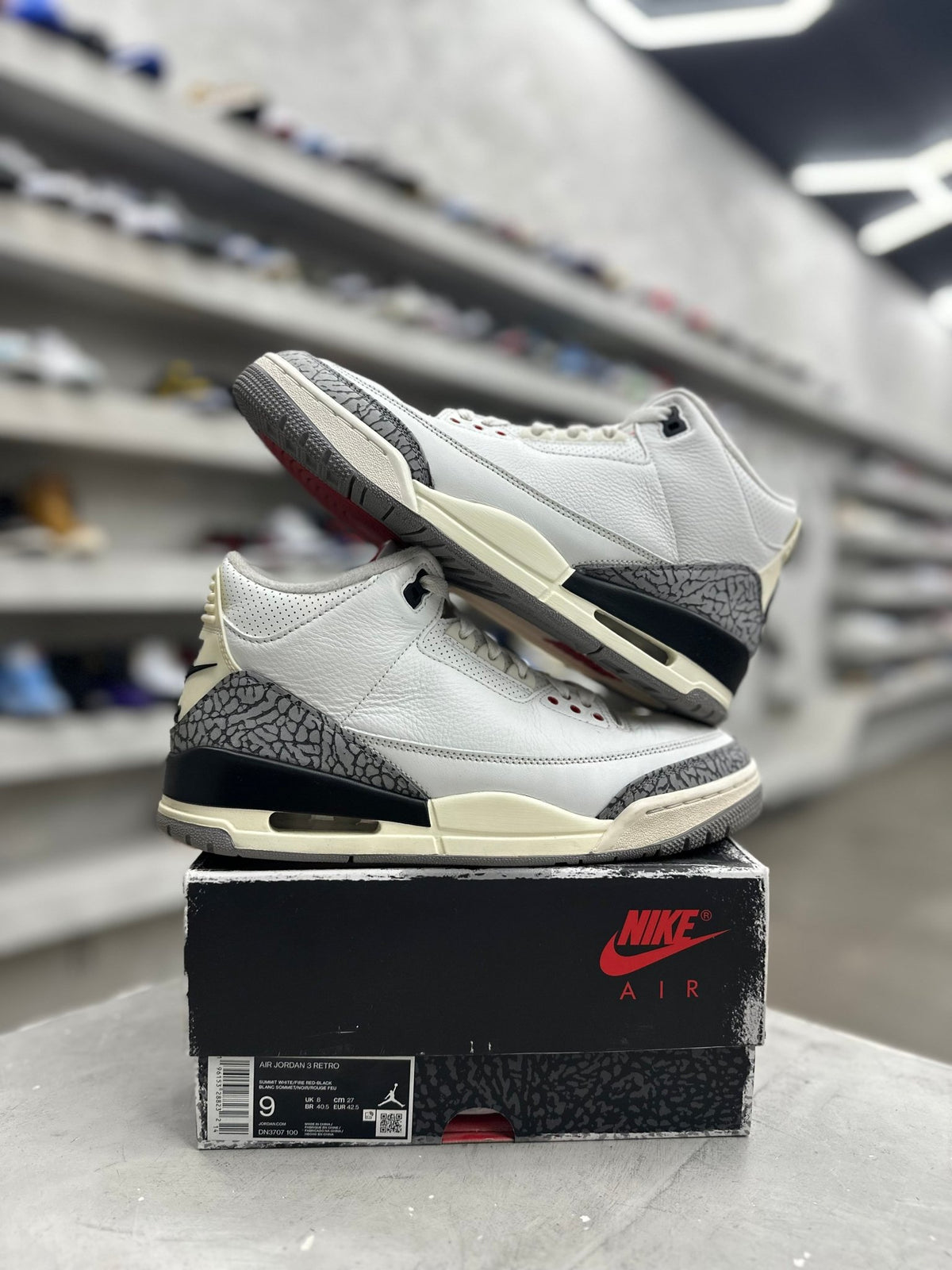 Jordan 3 Retro White Cement Reimagined Sz 9 (PREOWNED) - Restock AveJordan 3 Retro White Cement Reimagined Sz 9 (PREOWNED)Restock AveRestock Ave9Restock Ave
