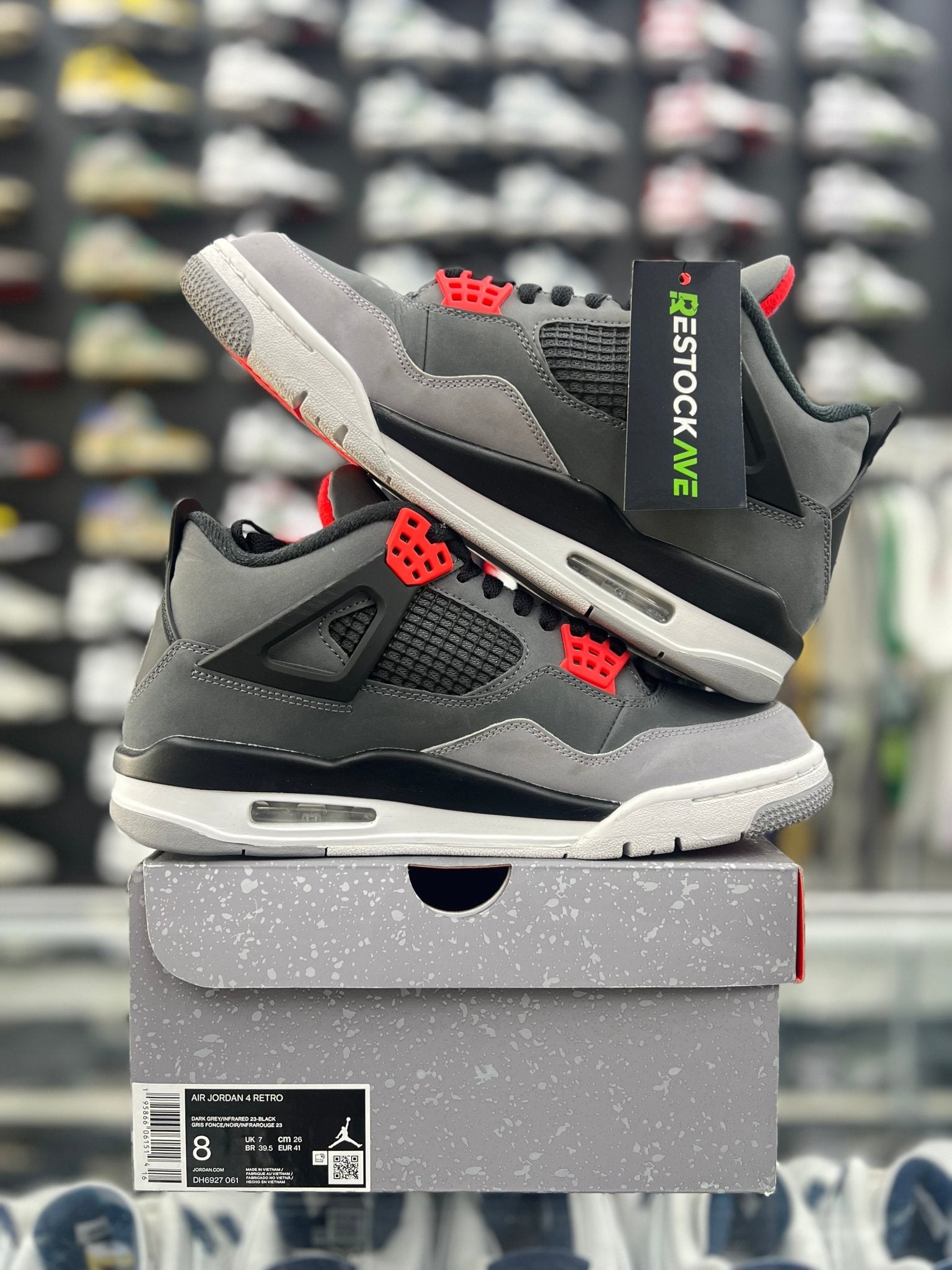 Jordan 4 infrared Sz 8 (PREOWNED) - Restock AveJordan 4 infrared Sz 8 (PREOWNED)Restock AveRestock Ave8Restock Ave