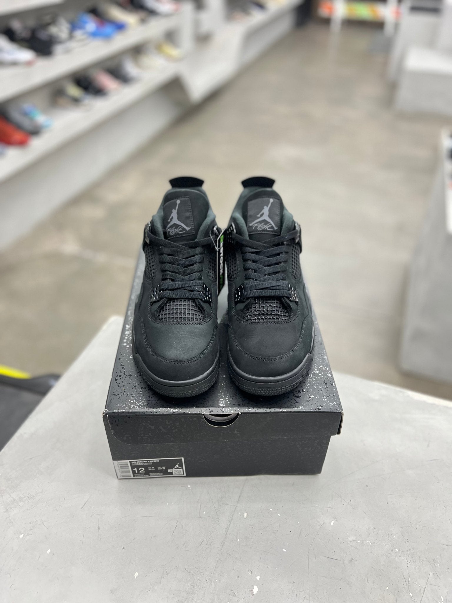 Jordan 4 Retro Black Cat Sz 12 (PREOWNED) - Restock AveJordan 4 Retro Black Cat Sz 12 (PREOWNED)Restock AveRestock Ave12Restock Ave