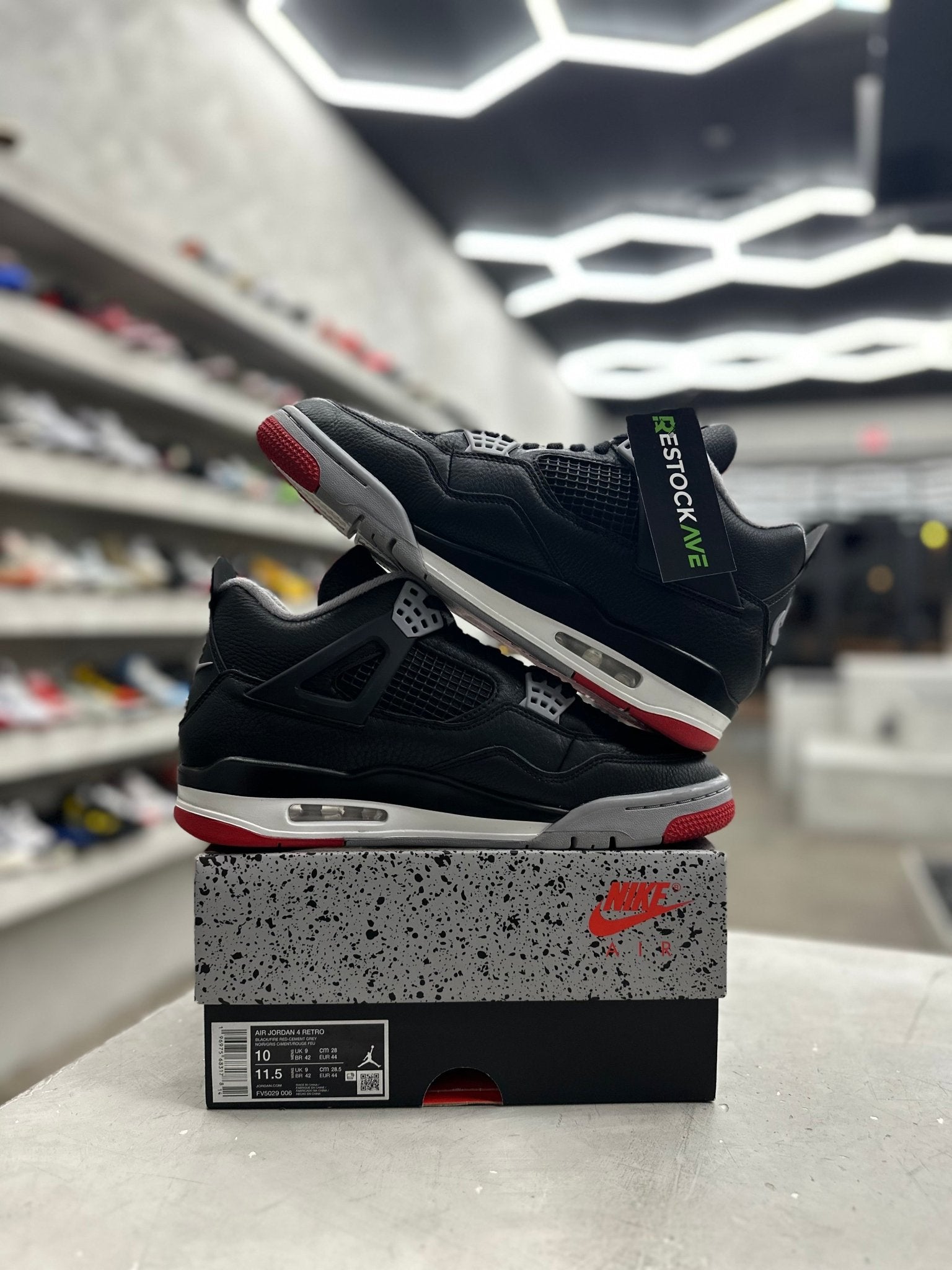 Jordan 4 Retro Bred Reimagined Sz 10 (PREOWNED) - Restock AveJordan 4 Retro Bred Reimagined Sz 10 (PREOWNED)Restock AveRestock Ave10Restock Ave