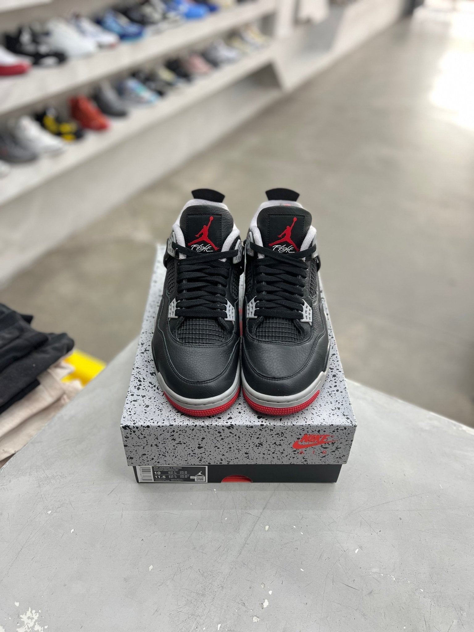 Jordan 4 Retro Bred Reimagined Sz 10 (PREOWNED) - Restock AveJordan 4 Retro Bred Reimagined Sz 10 (PREOWNED)Restock AveRestock Ave1063621235Restock Ave