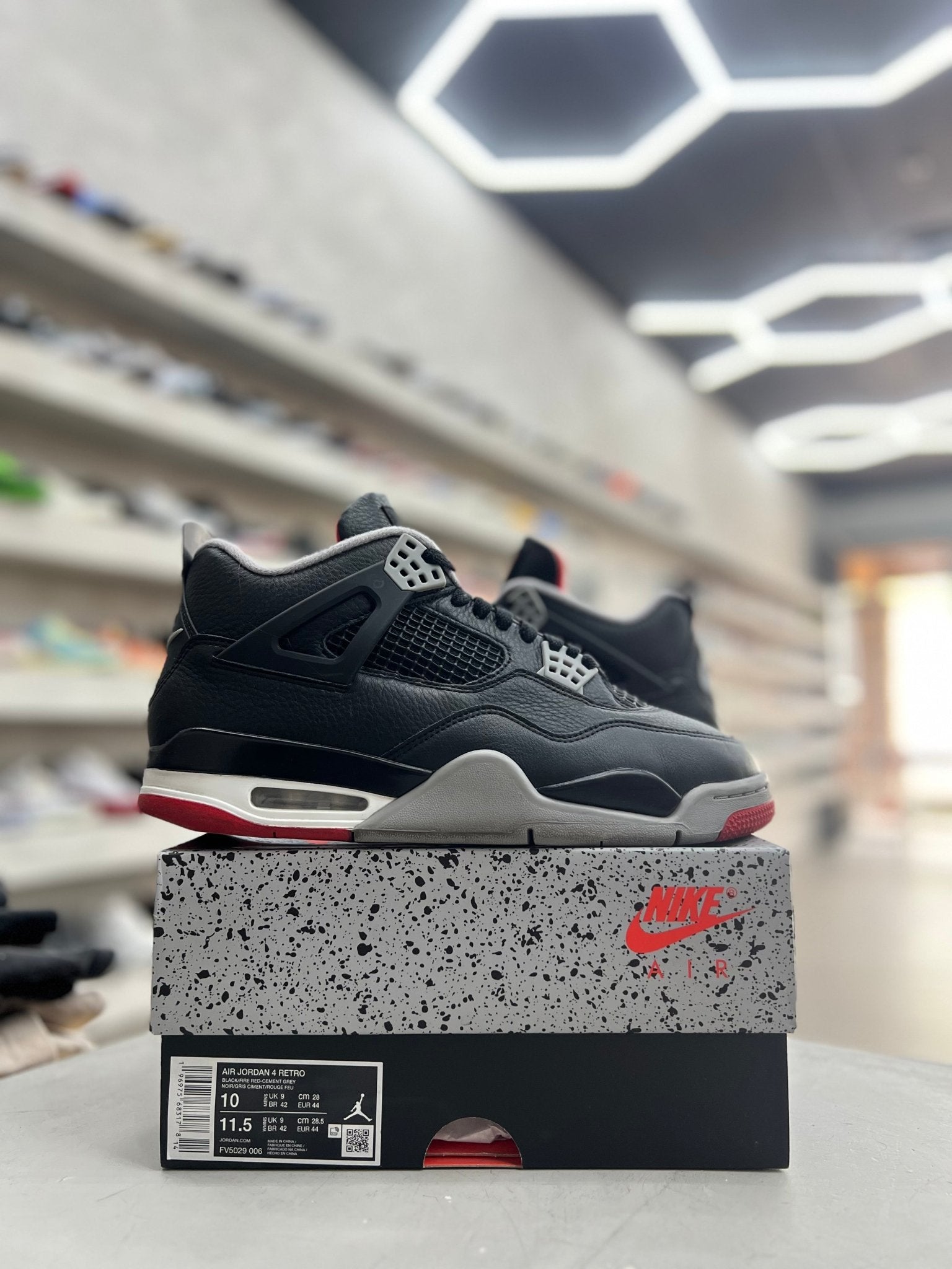 Jordan 4 Retro Bred Reimagined Sz 10 (PREOWNED) - Restock AveJordan 4 Retro Bred Reimagined Sz 10 (PREOWNED)Restock AveRestock Ave1063621235Restock Ave