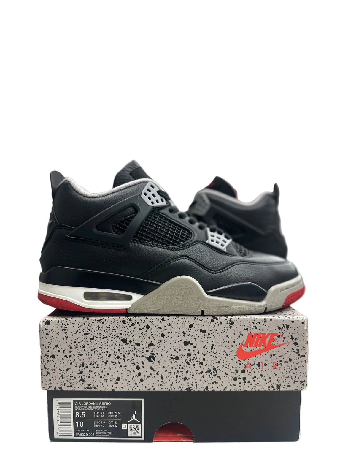 Jordan 4 Retro Bred Reimagined Sz 8.5 (PREOWNED) - Restock AveJordan 4 Retro Bred Reimagined Sz 8.5 (PREOWNED)Restock AveRestock Ave8.521047155Restock Ave