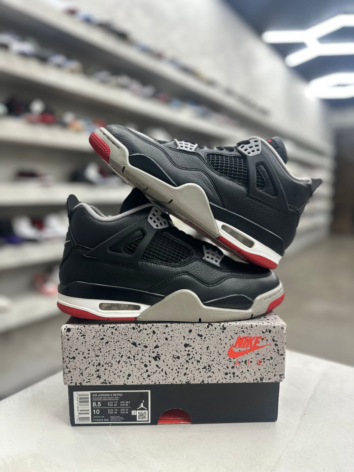 Jordan 4 Retro Bred Reimagined Sz 8.5 (PREOWNED) - Restock AveJordan 4 Retro Bred Reimagined Sz 8.5 (PREOWNED)Restock AveRestock Ave8.521047155Restock Ave