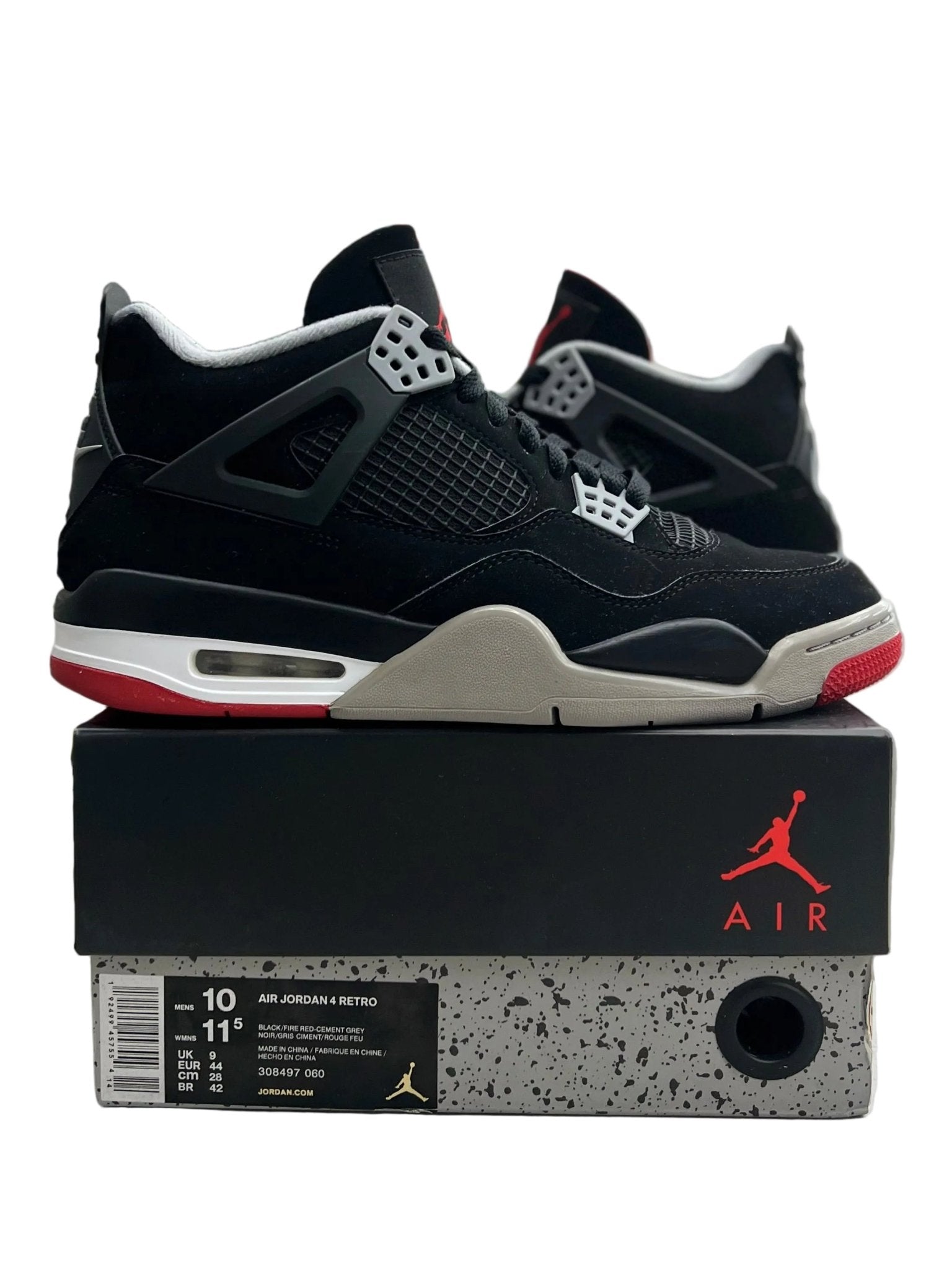 Jordan 4 Retro Bred Sz 10 (PREOWNED) - Restock AveJordan 4 Retro Bred Sz 10 (PREOWNED)Restock AveRestock Ave10Restock Ave